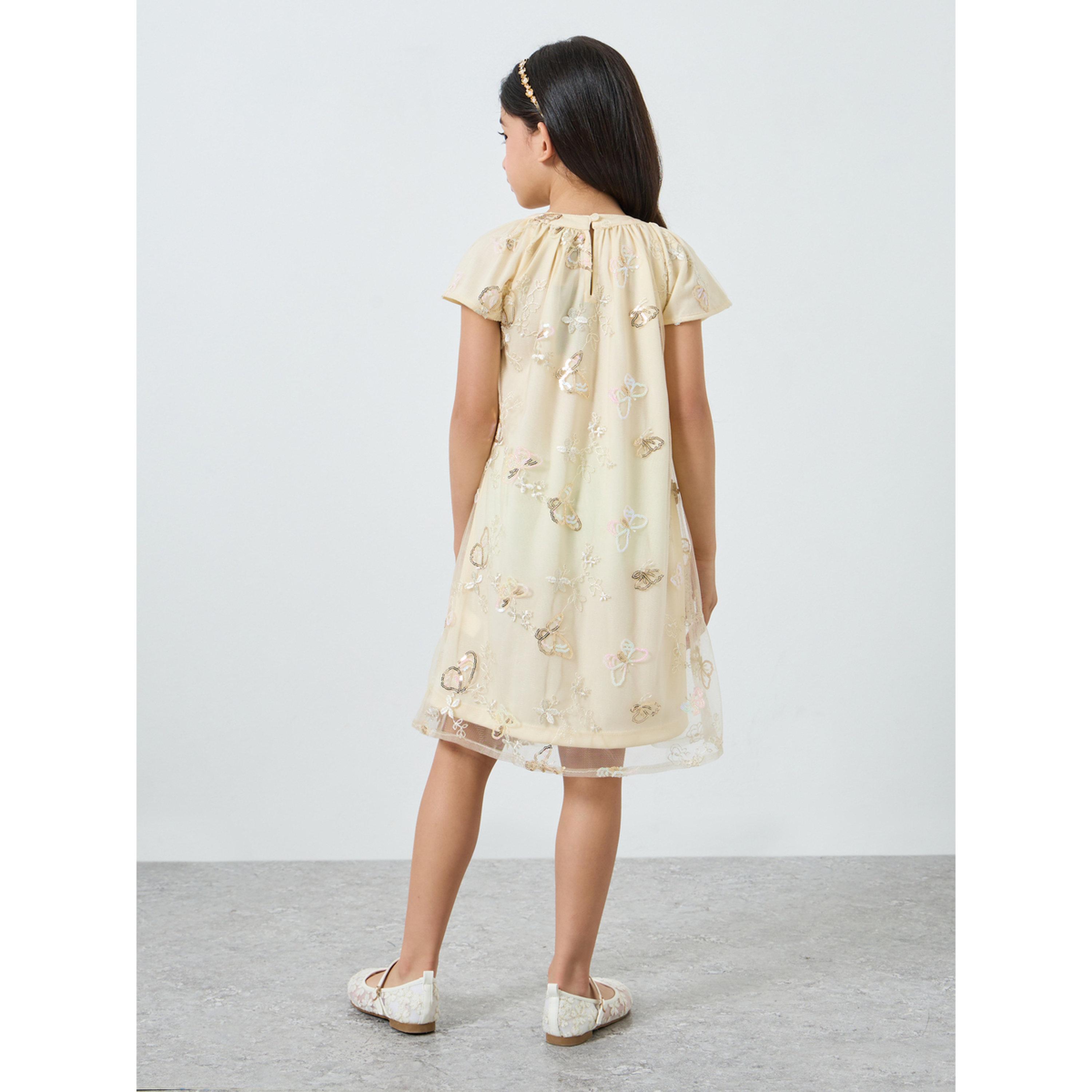 فستان بناتي بحافة واسعة وطبعة فراشة-girls-clothing-dressesandjumpsuits-image-4