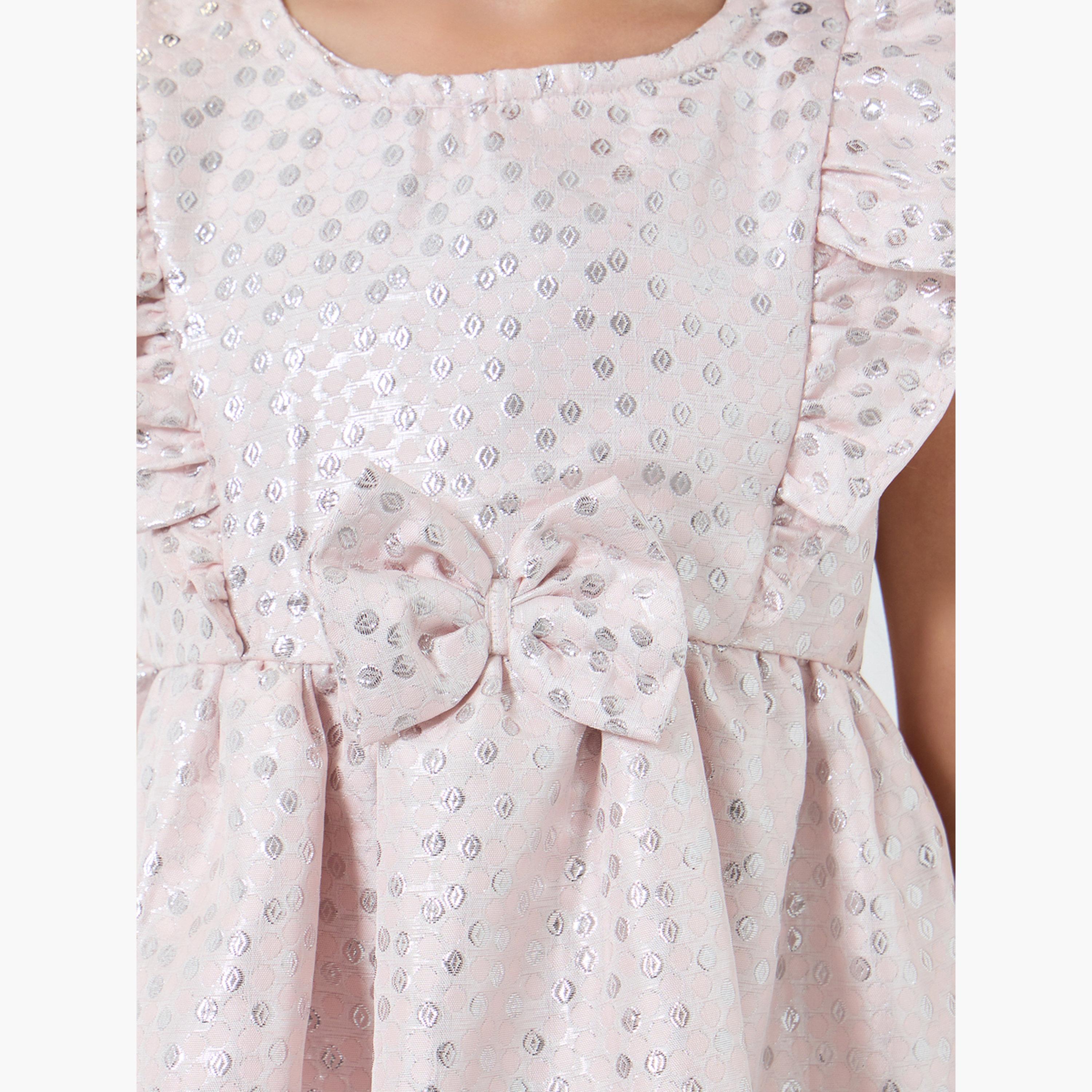 فستان جاكار بلا أكمام وبقصة واسعة-girls-clothing-dressesandjumpsuits-image-4