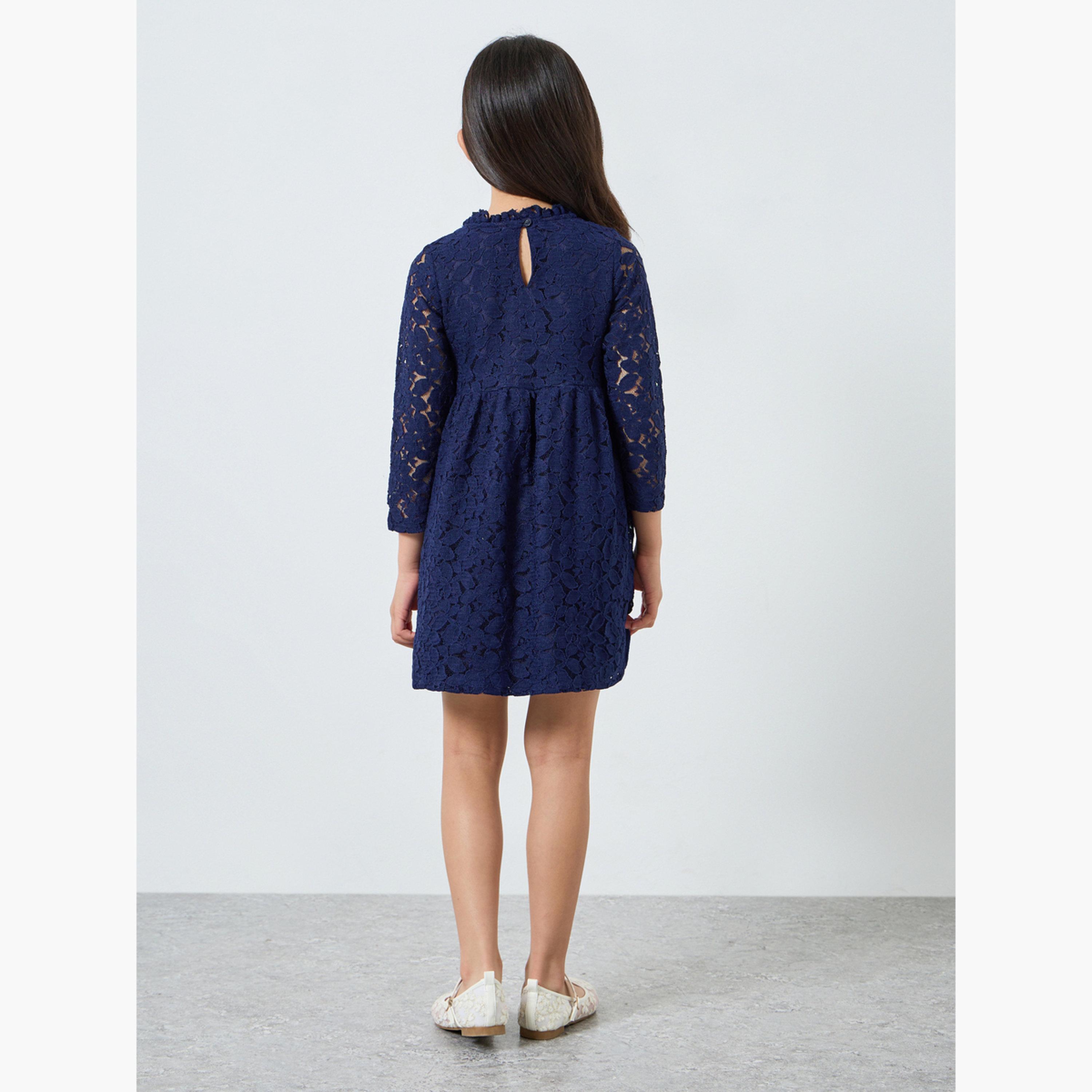 فستان بحافة واسعة ودانتيل-girls-clothing-dressesandjumpsuits-image-4