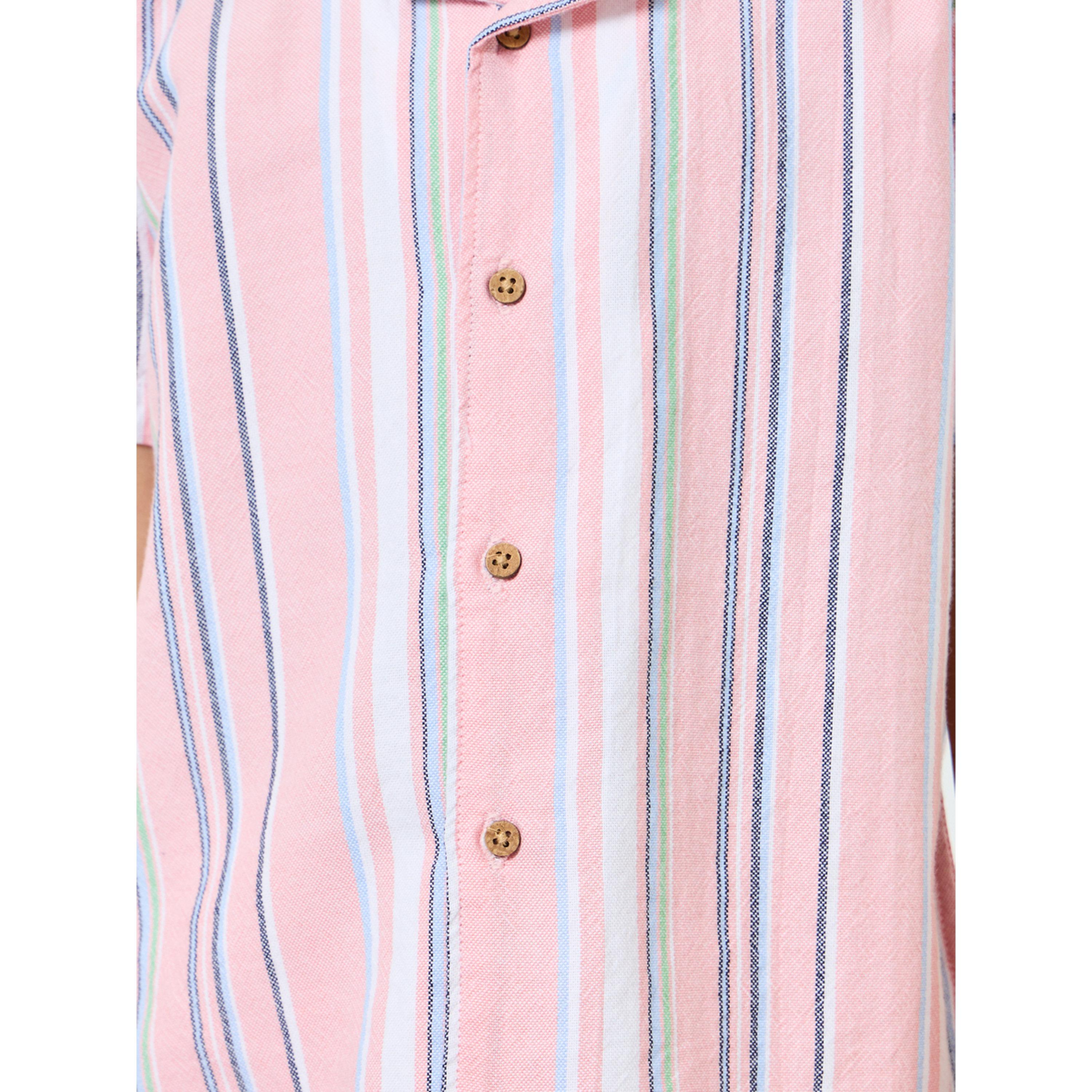 Styli Boys Striped Cotton Resort Shirt-boys-clothing-shirts-image-3