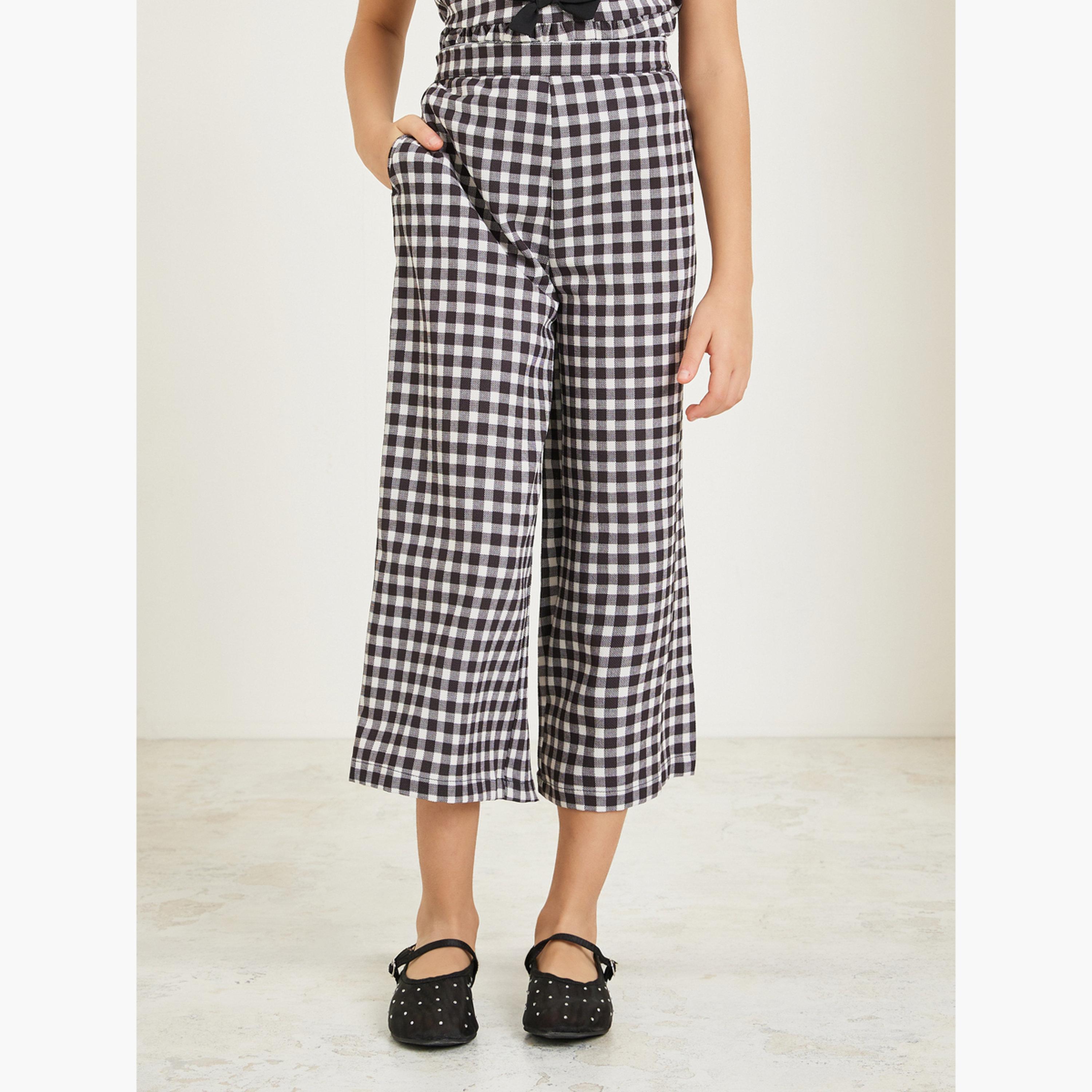Styli Teens Gingham Check Top and Pants Set-girls-clothing-setsandcoords-image-5