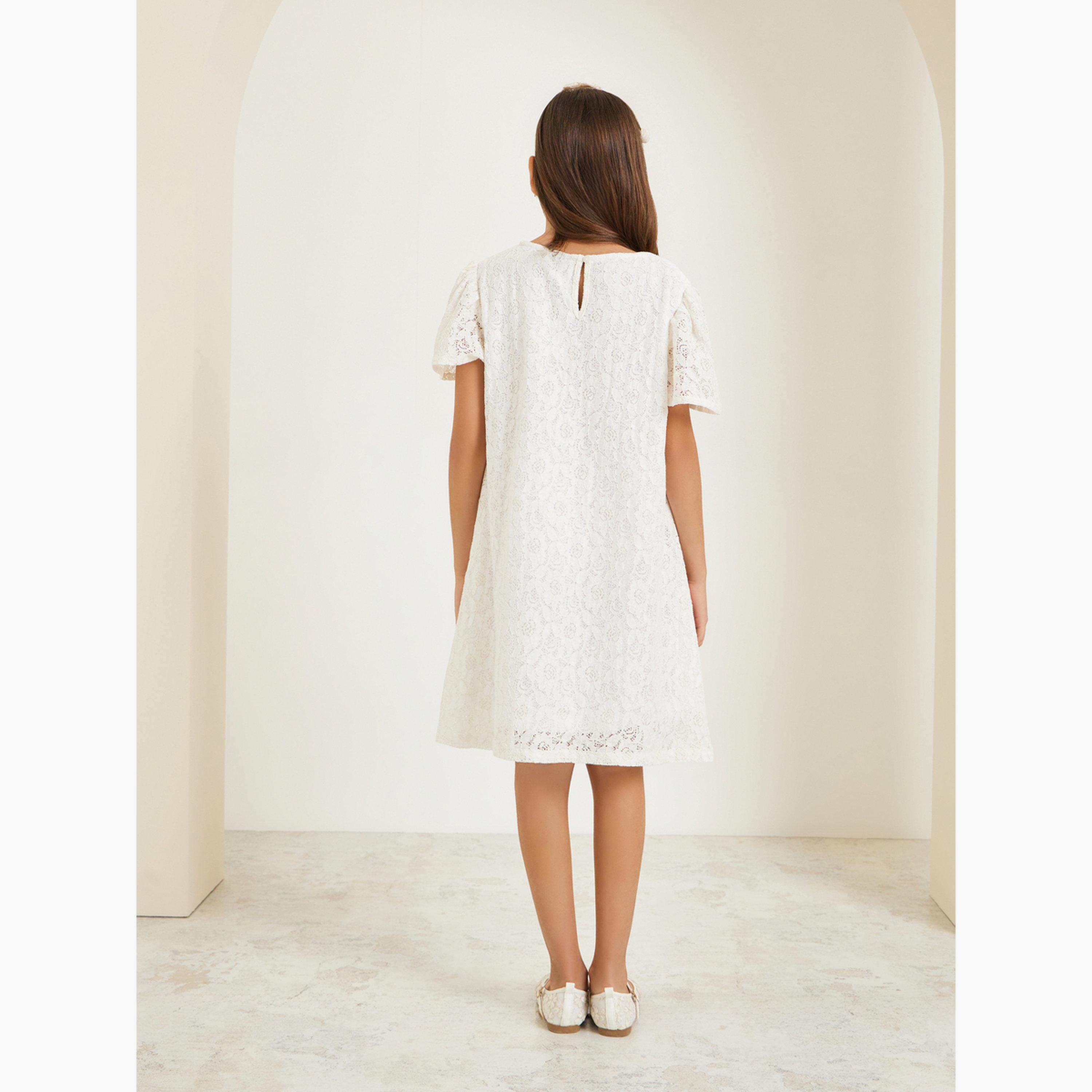فستان قصير بحافة واسعة ودانتيل-girls-clothing-dressesandjumpsuits-image-4