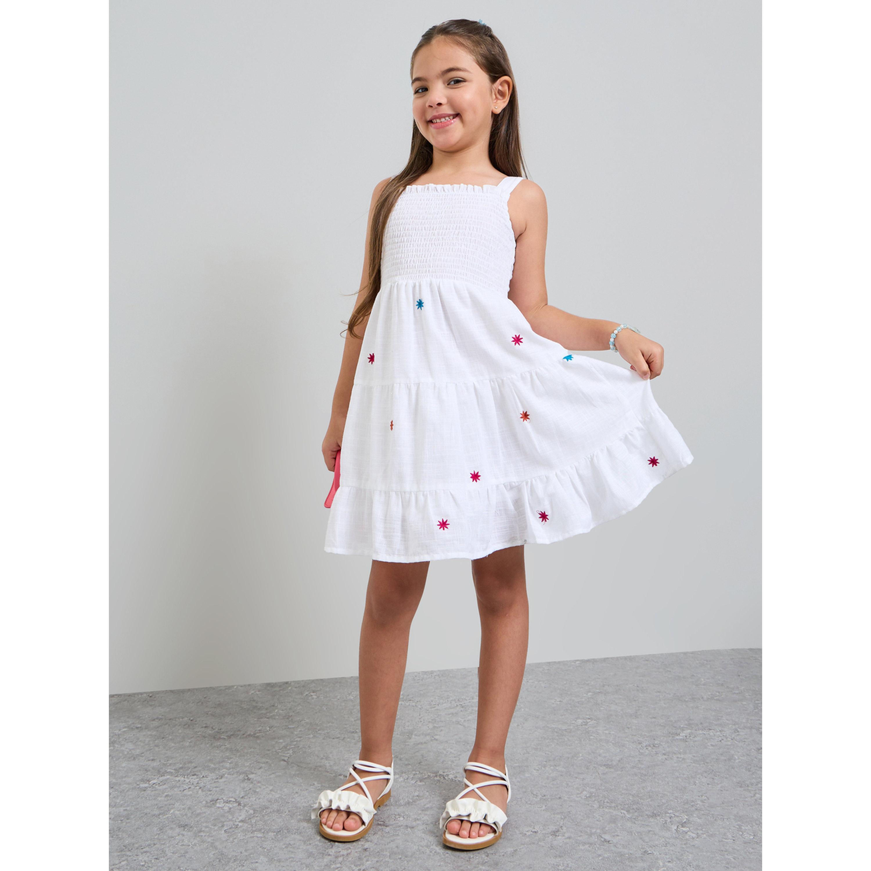 فستان متعدد الطبقات ومطرز للبنات-girls-clothing-dressesandjumpsuits-image-2