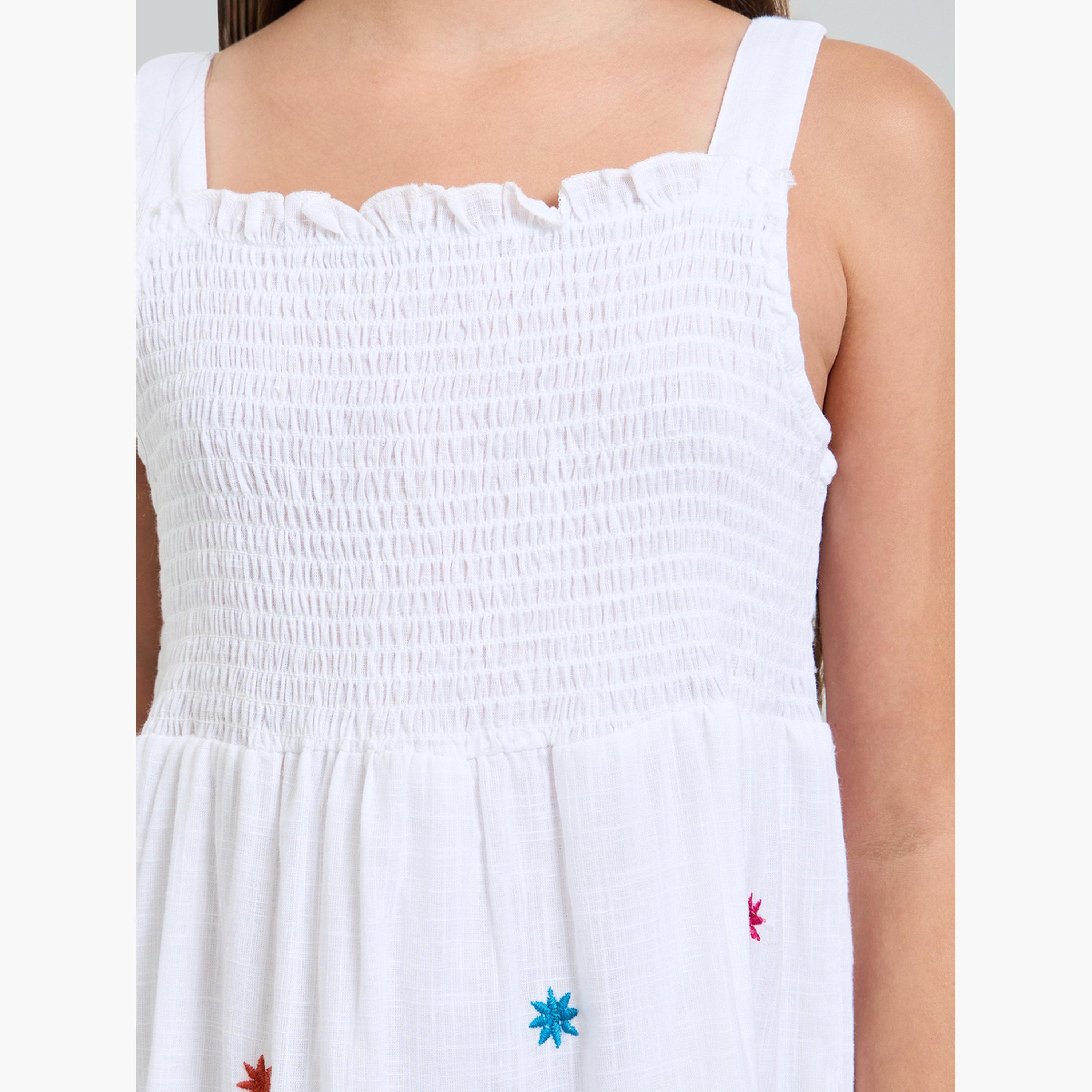 Styli Teen Girls Embroidered Tiered Dress-girls-clothing-dressesandjumpsuits-image-4