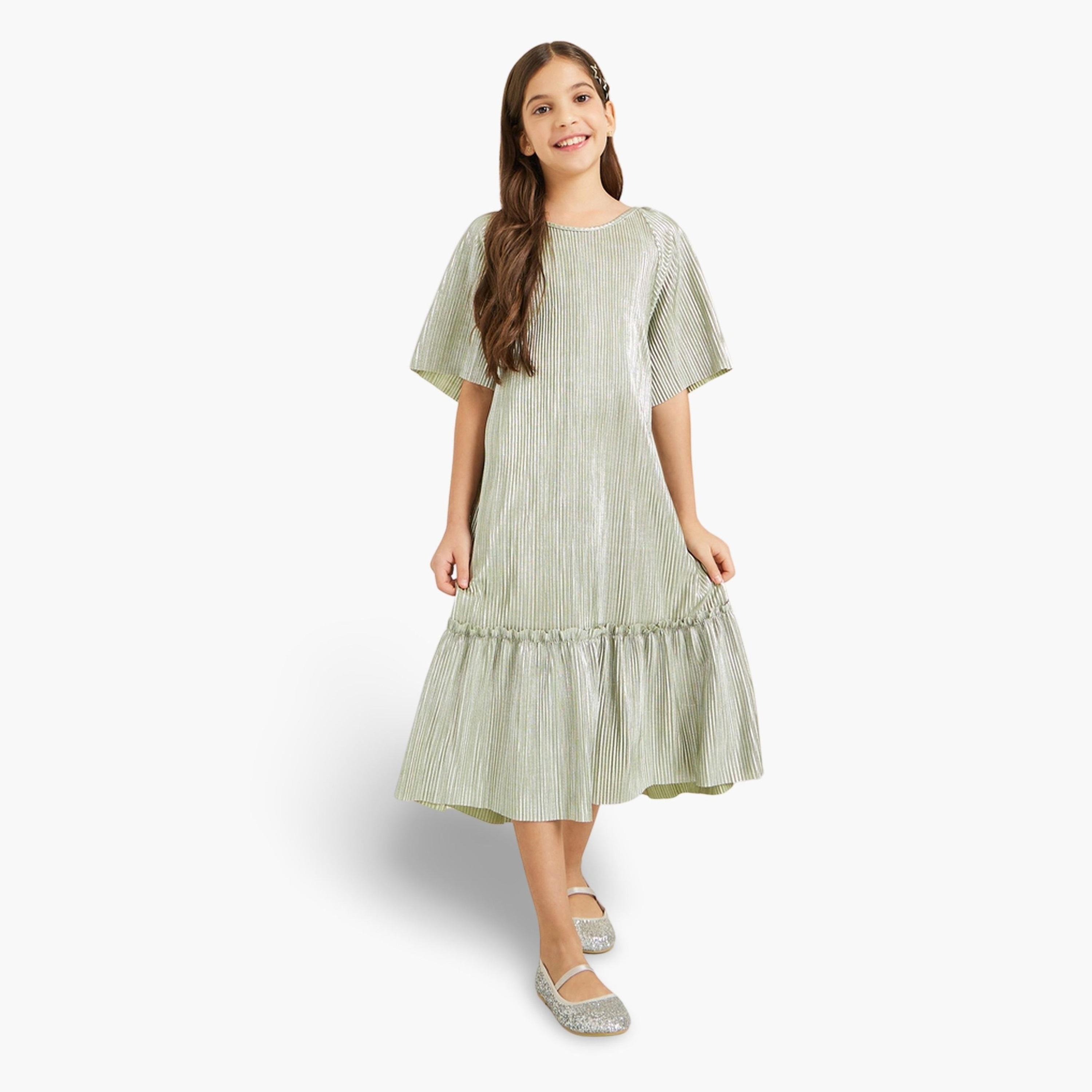 فستان بليسيه بخصر منخفض-girls-clothing-dressesandjumpsuits-image-1