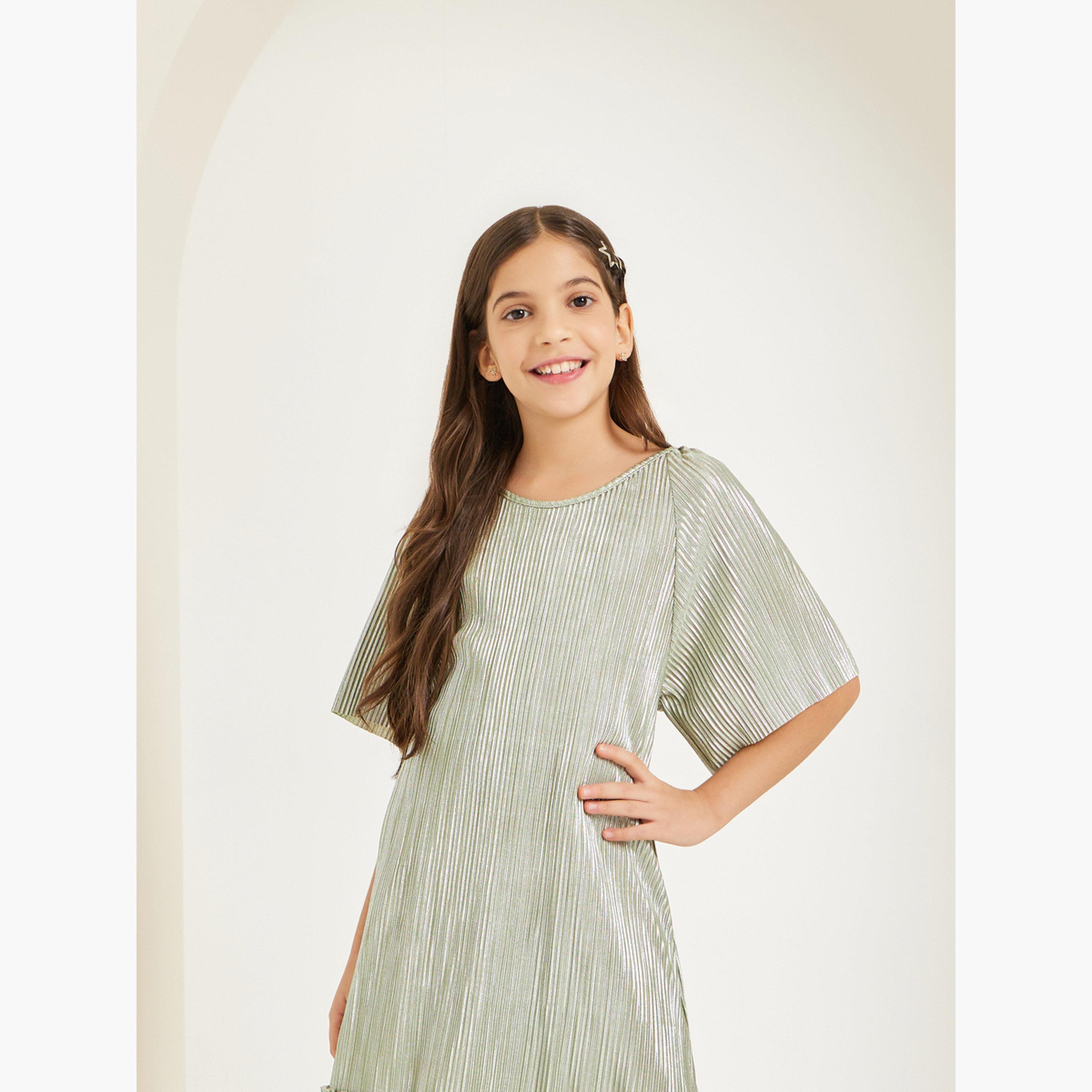 فستان بليسيه بخصر منخفض-girls-clothing-dressesandjumpsuits-image-2
