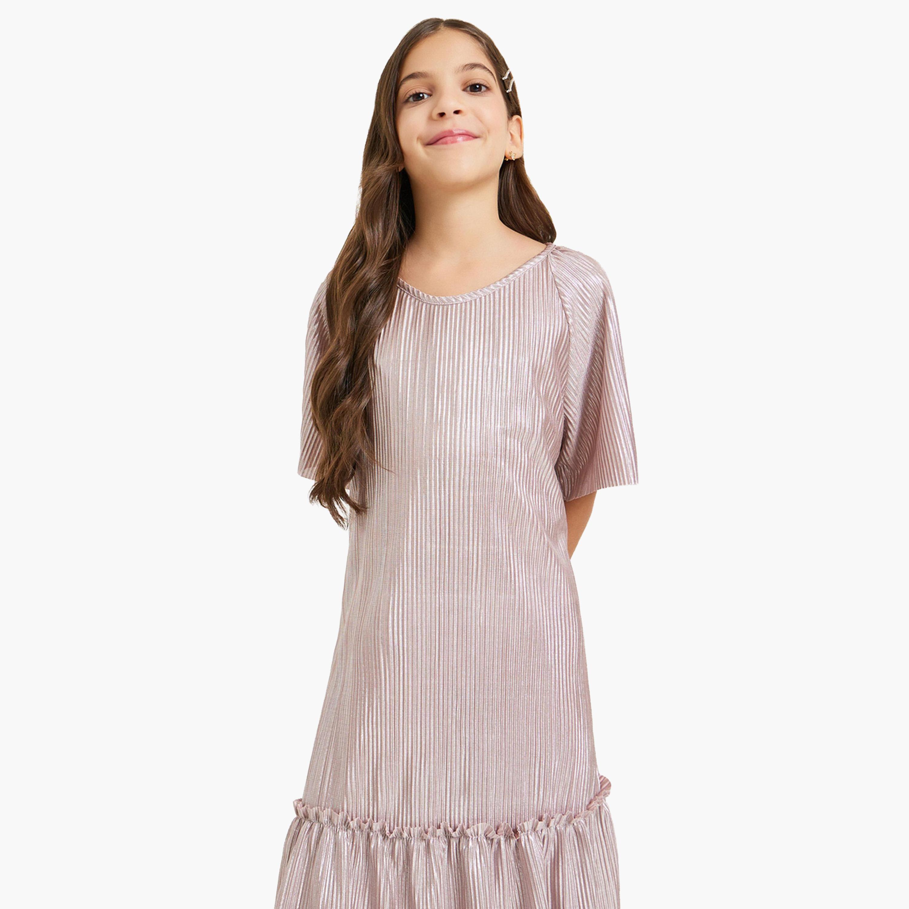 فستان بليسيه بخصر منخفض-girls-clothing-dressesandjumpsuits-image-2