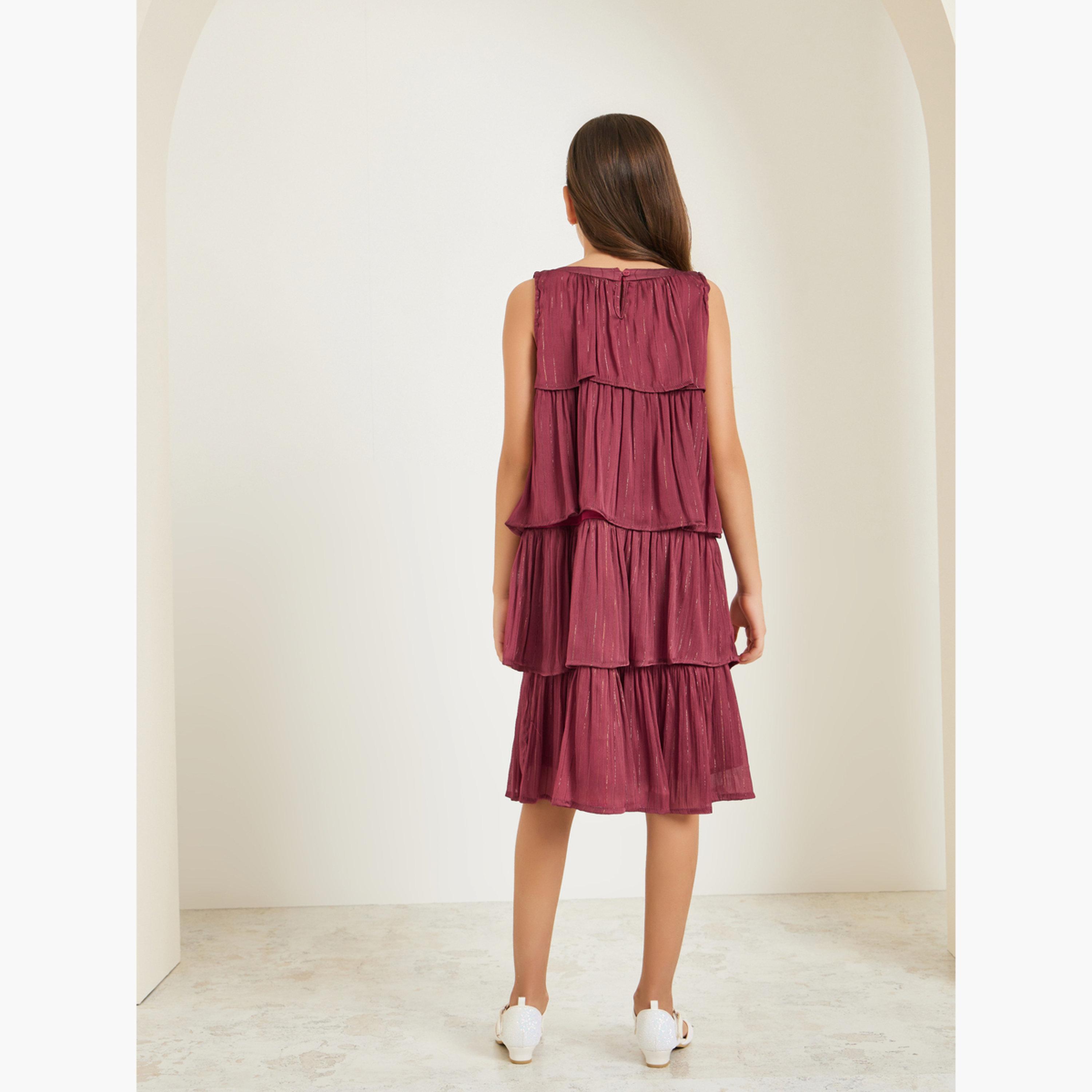 فستان ميدي بطبقات بلا أكمام-girls-clothing-dressesandjumpsuits-image-4