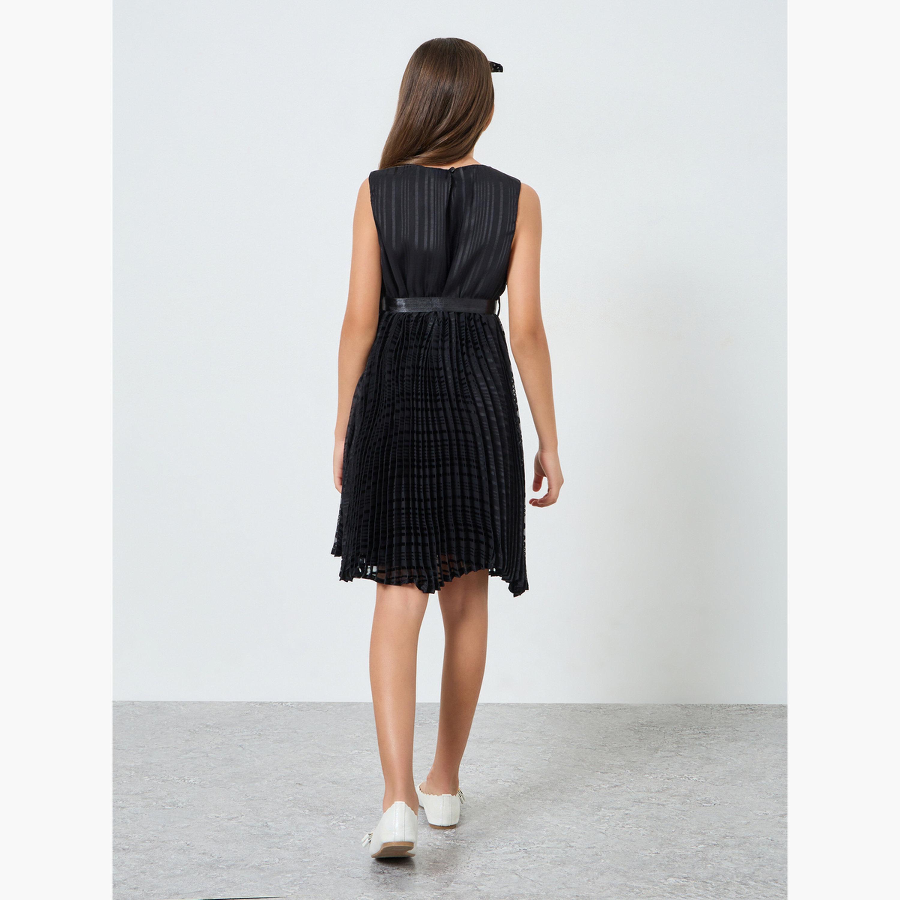 فستان مُطوى مع ربطة فيونكة-girls-clothing-dressesandjumpsuits-image-4