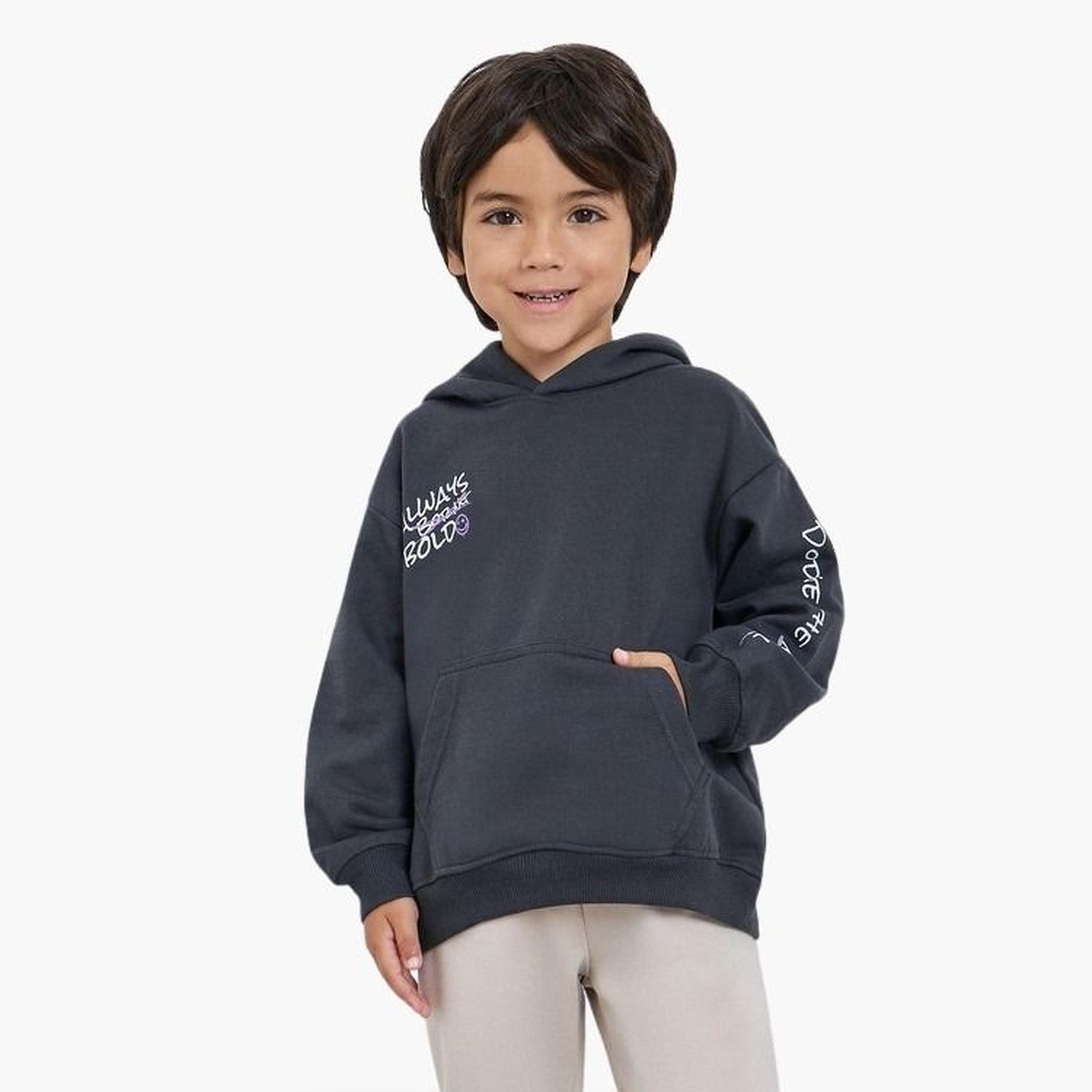 هودي قطني بطبعة شعار-boys-clothing-sweatshirts-image-1