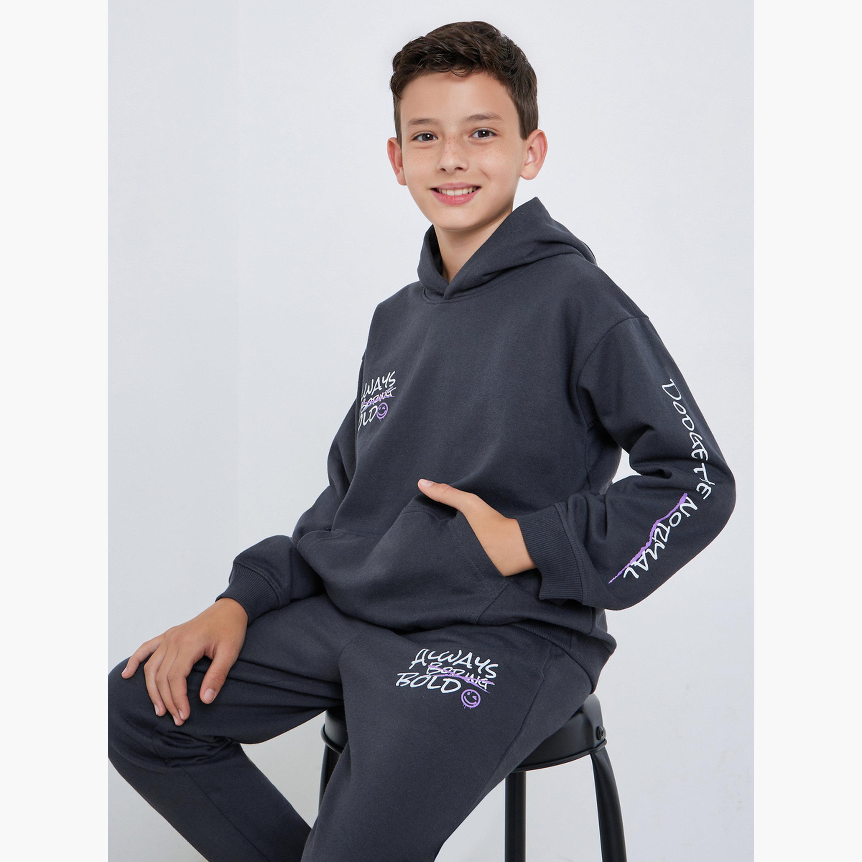 هودي قطني بطبعة شعار-boys-clothing-sweatshirts-image-2