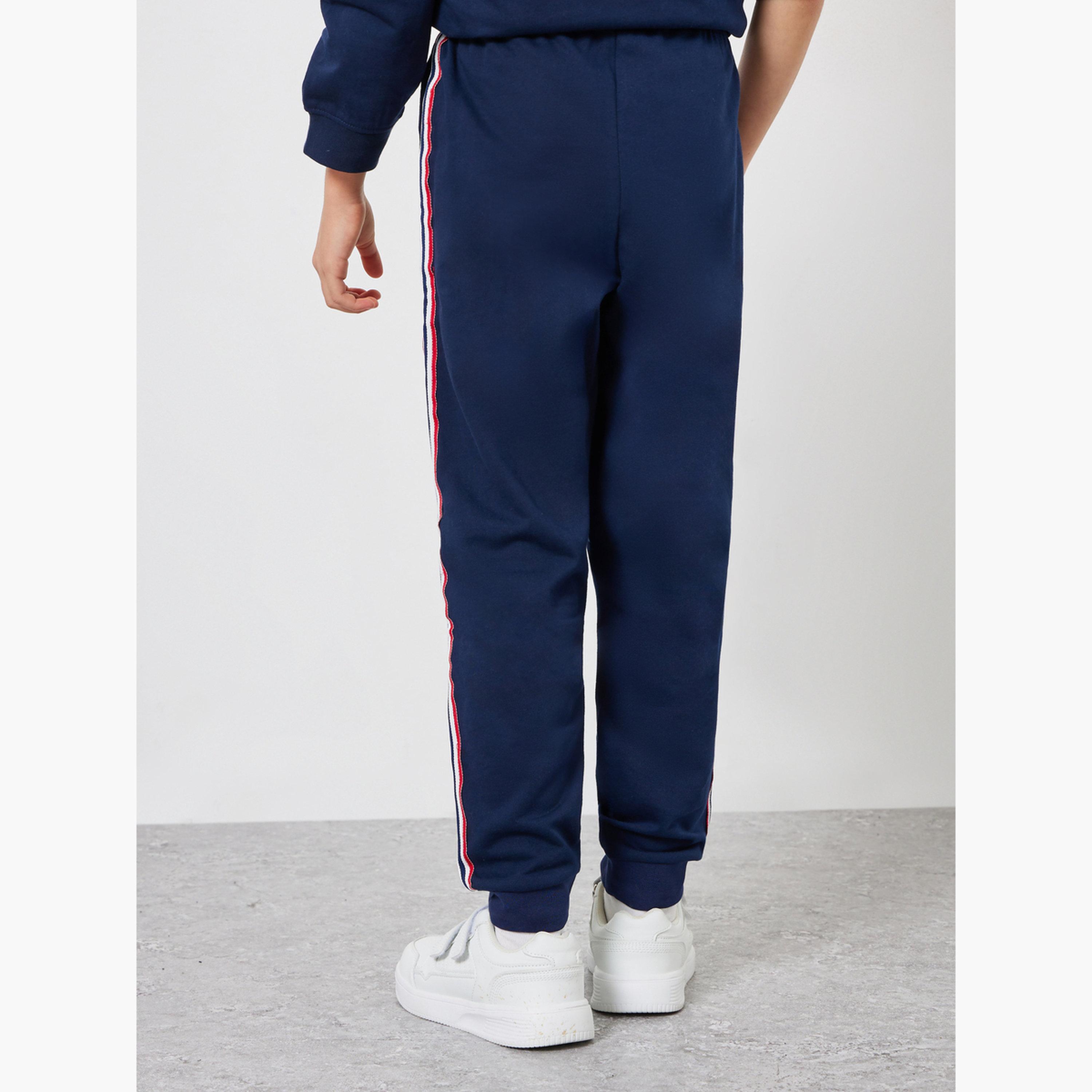 جوغر قطني بشريط جانبي-girls-clothing-bottoms-joggersandtrackpants-image-4