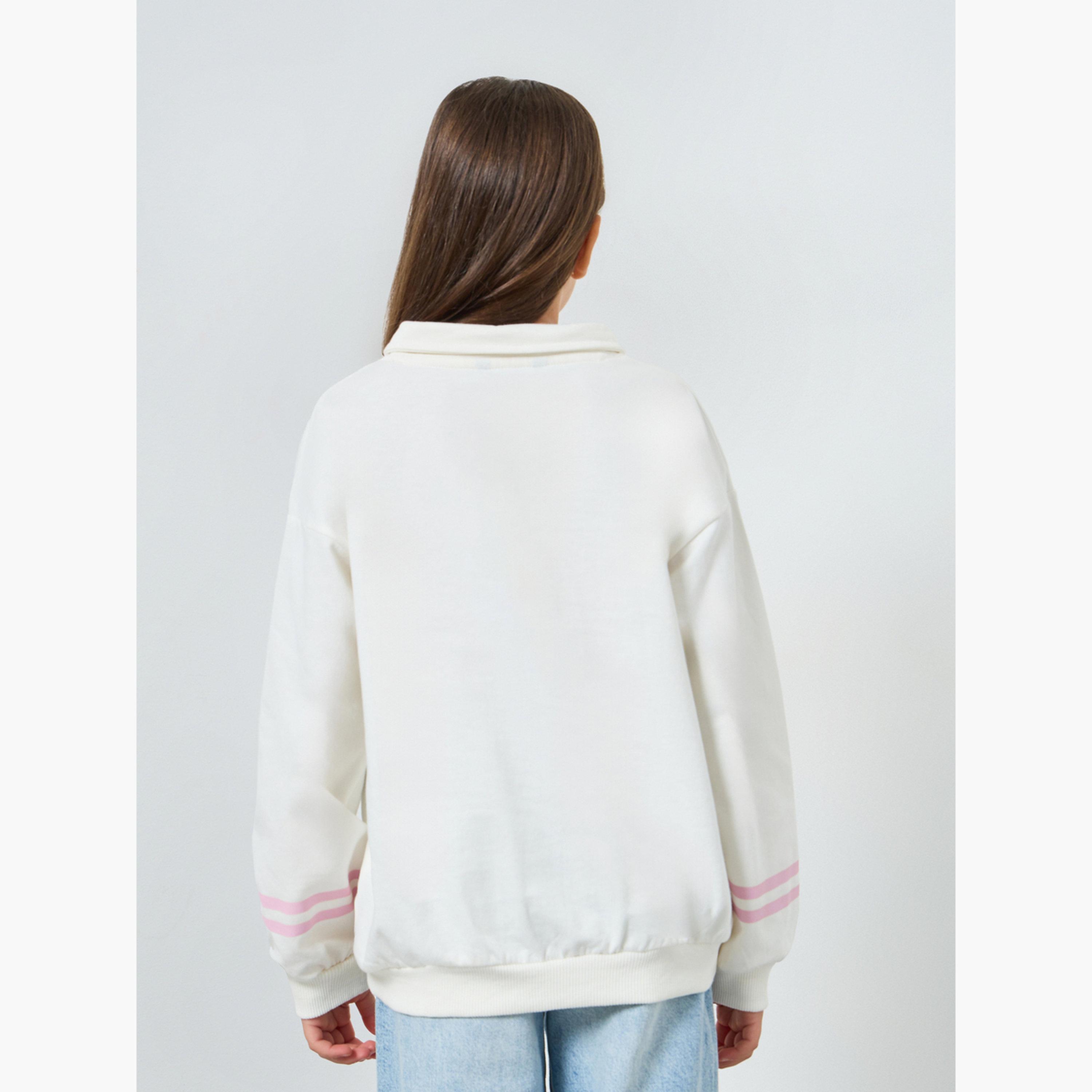 Styli Teens Off-White Graphic Print Sweatshirt-girls-clothing-sweatshirts-image-5