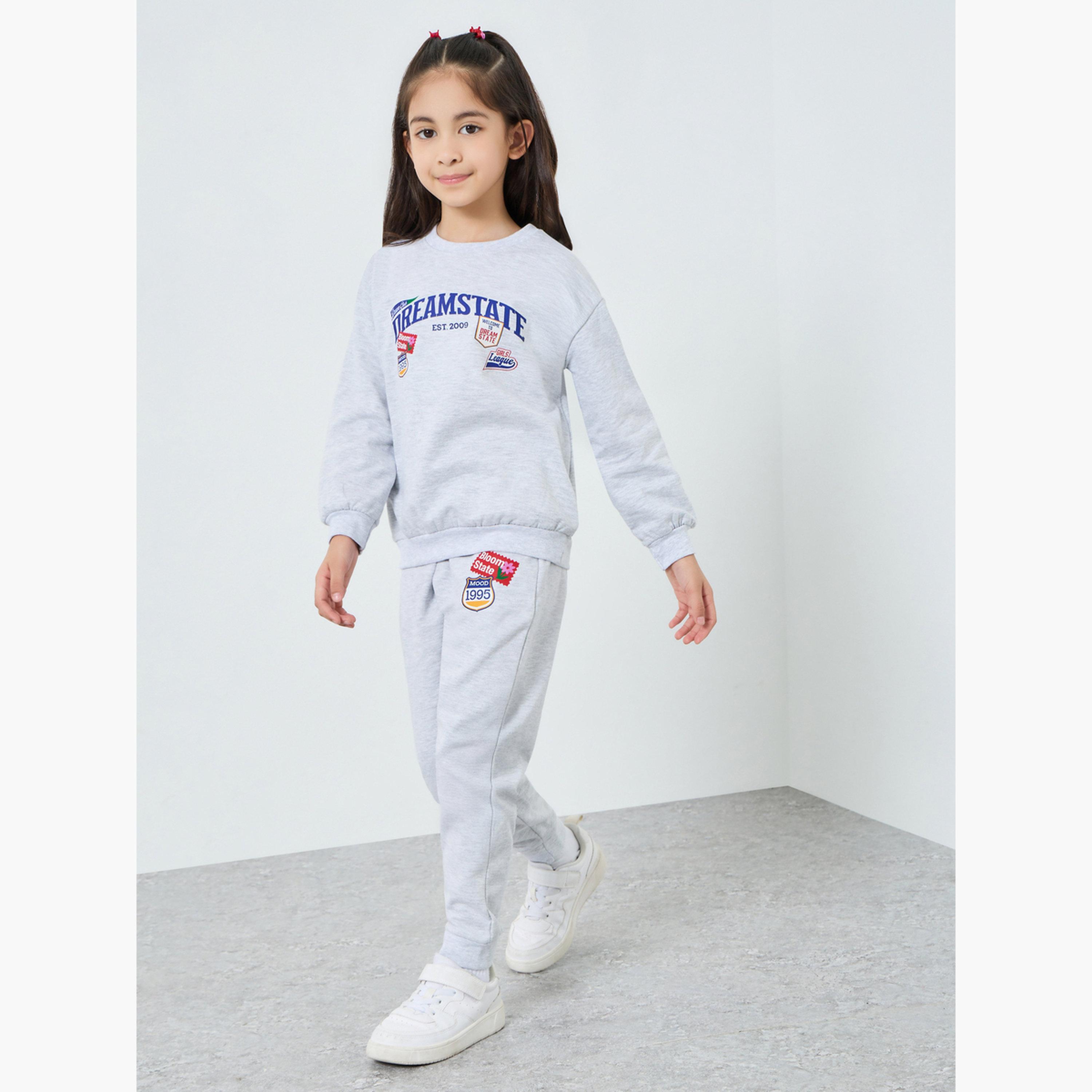 سويت شيرت قطني بطبعة جرافيك-girls-clothing-sweatshirts-image-2