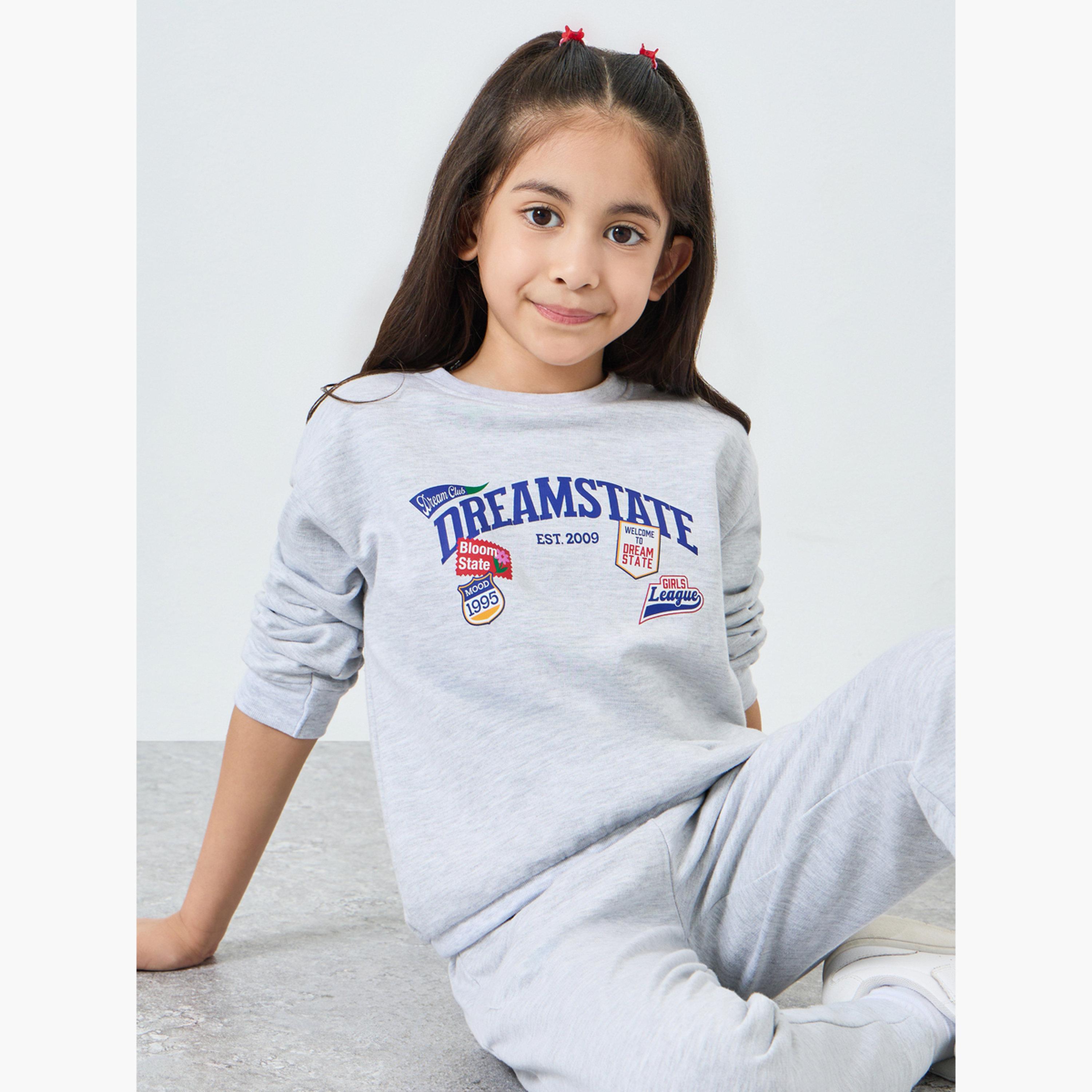 سويت شيرت قطني بطبعة جرافيك-girls-clothing-sweatshirts-image-3