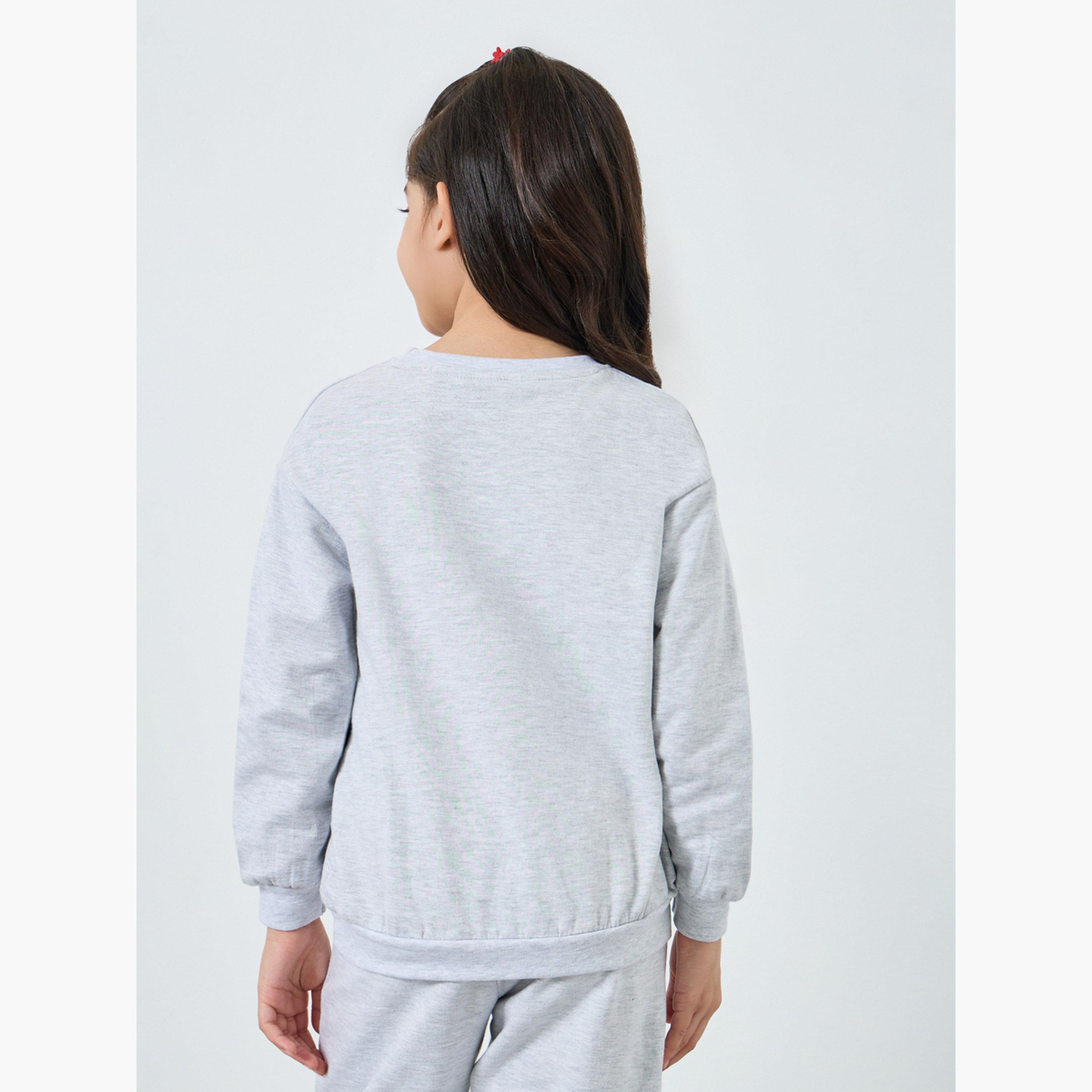 سويت شيرت قطني بطبعة جرافيك-girls-clothing-sweatshirts-image-5