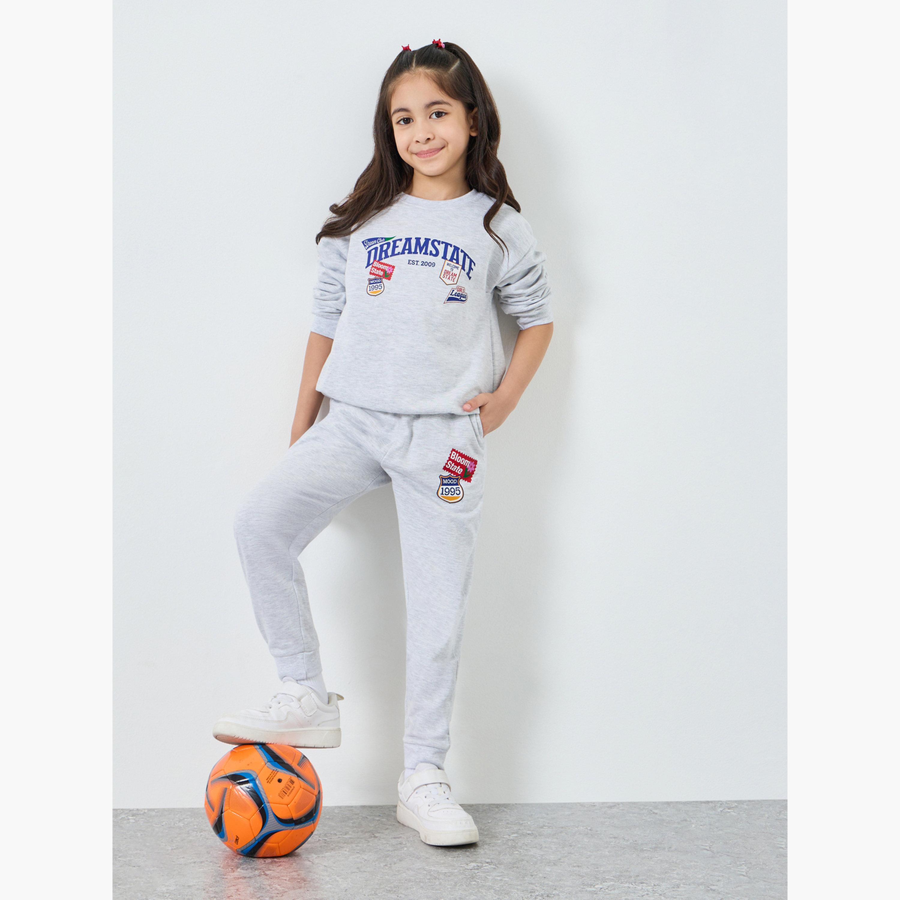 Styli Girls Graphic Print Cuffed Joggers-girls-clothing-bottoms-joggersandtrackpants-image-2