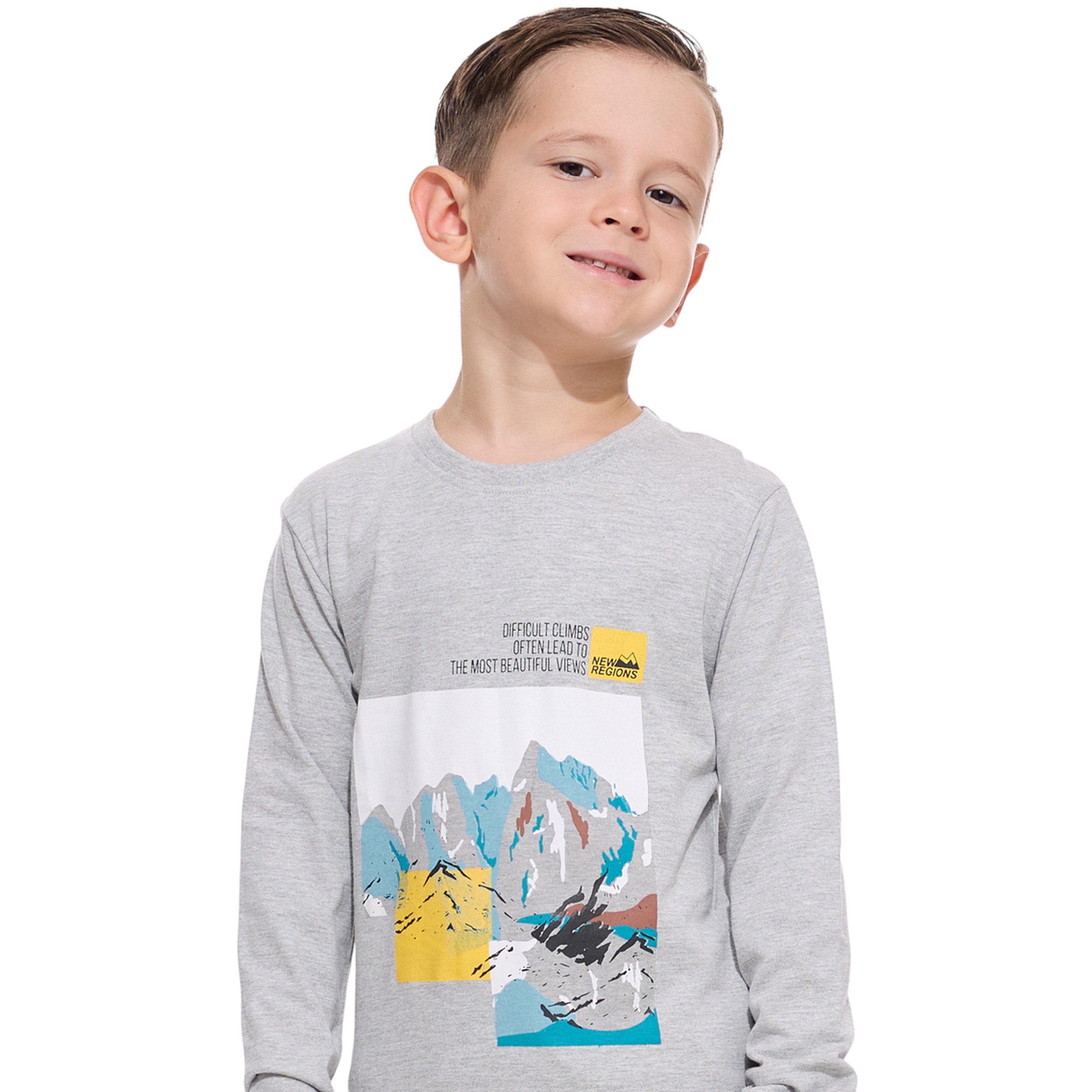 Victor and Jane X Styli Boys Grey Mountain Print Long Sleeve T-Shirt-boys-clothing-sweatshirts-image-5