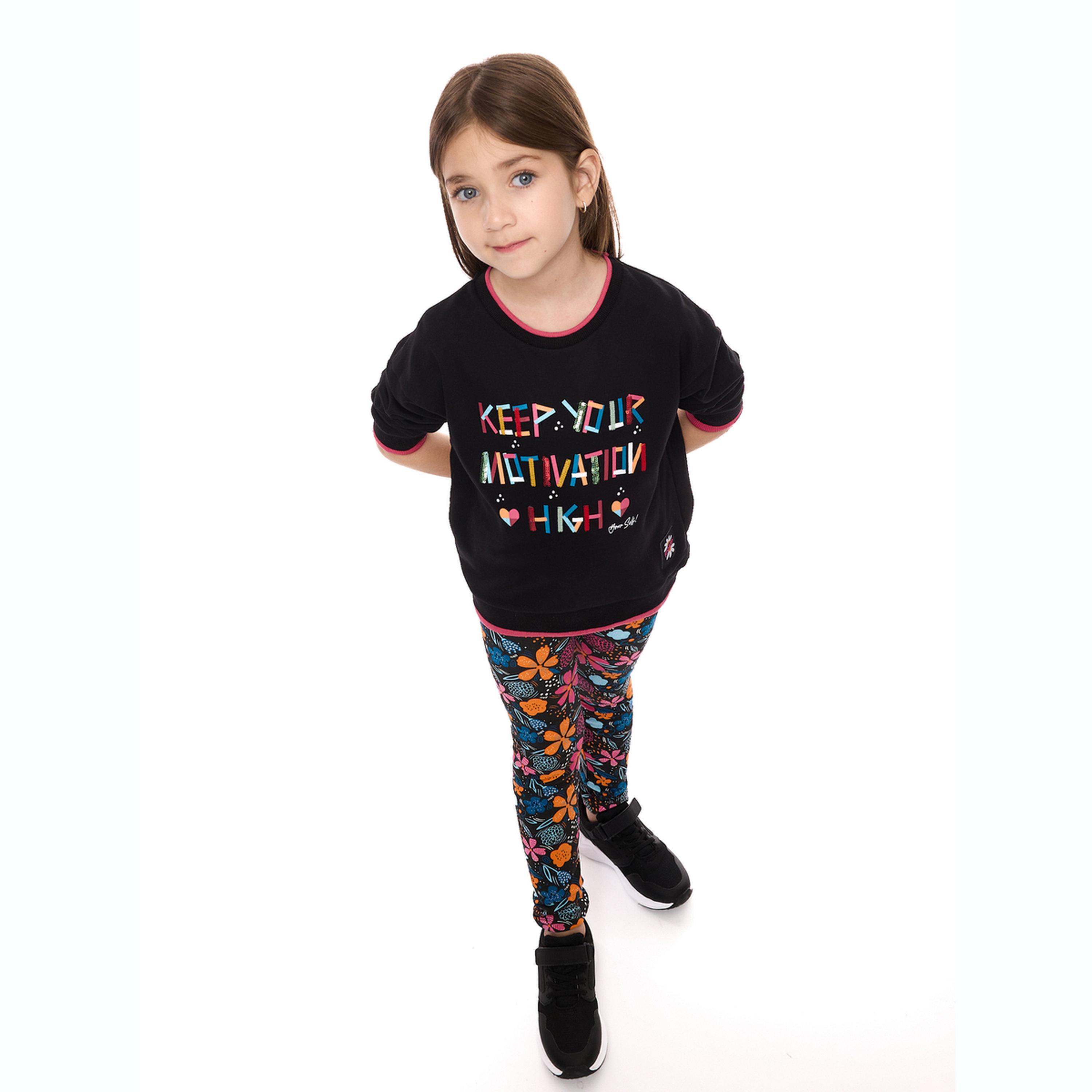 Victor and Jane X Styli Girls Graphic Floral Top and Leggings Set-girls-clothing-setsandcoords-image-2
