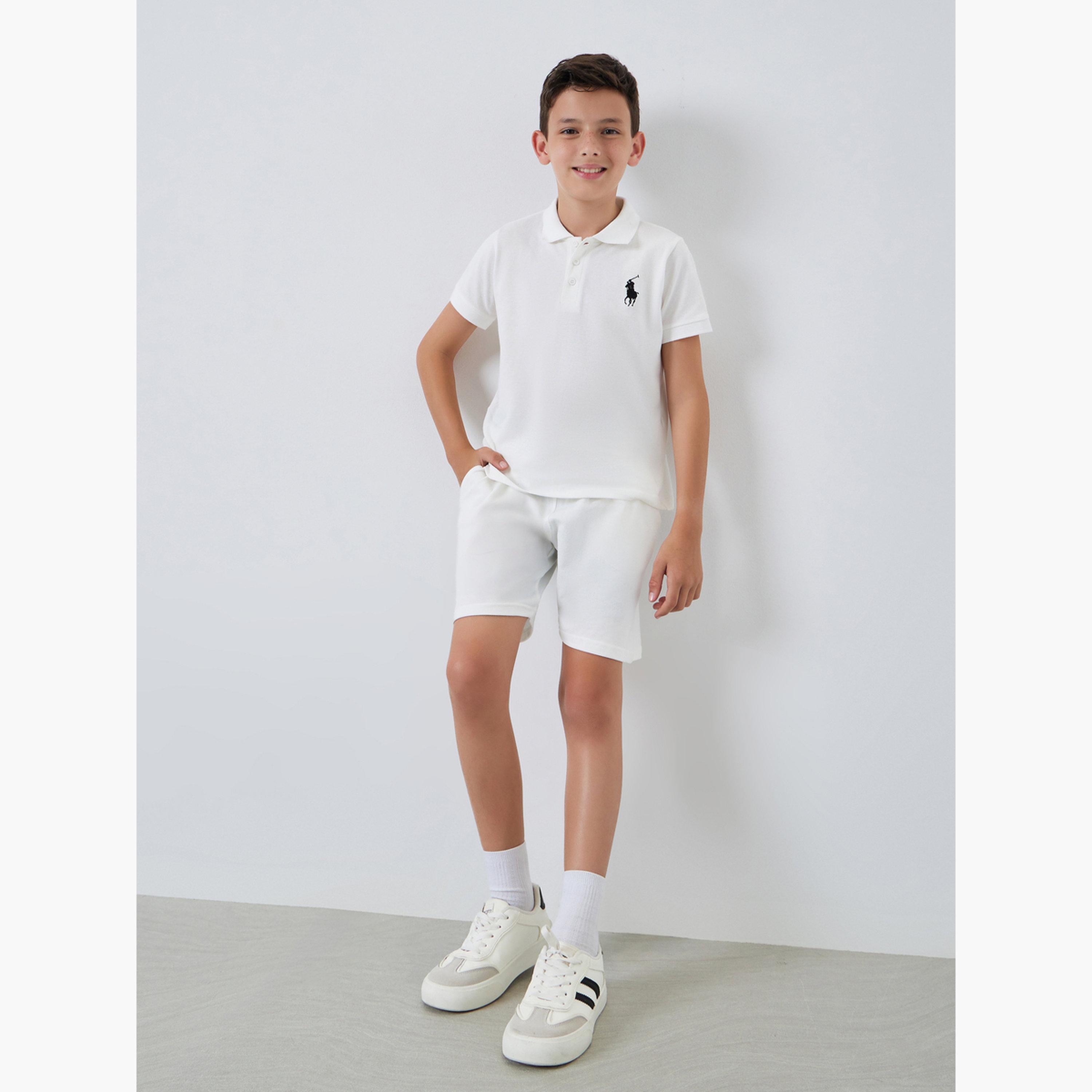 مجموعة من شورت وتيشيرت قطن بياقة بولو-boys-clothing-setsandcoords-image-1