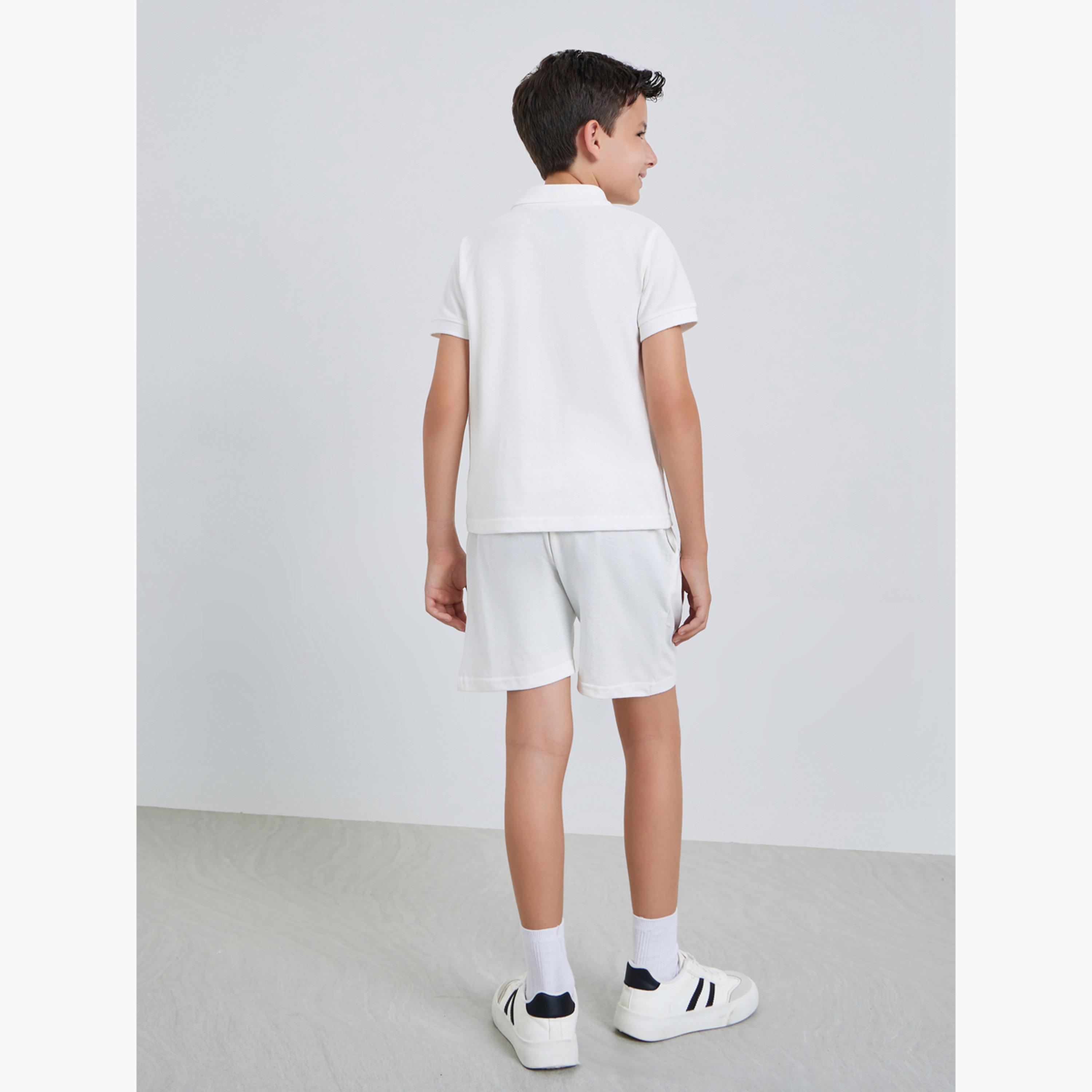 مجموعة من شورت وتيشيرت قطن بياقة بولو-boys-clothing-setsandcoords-image-5