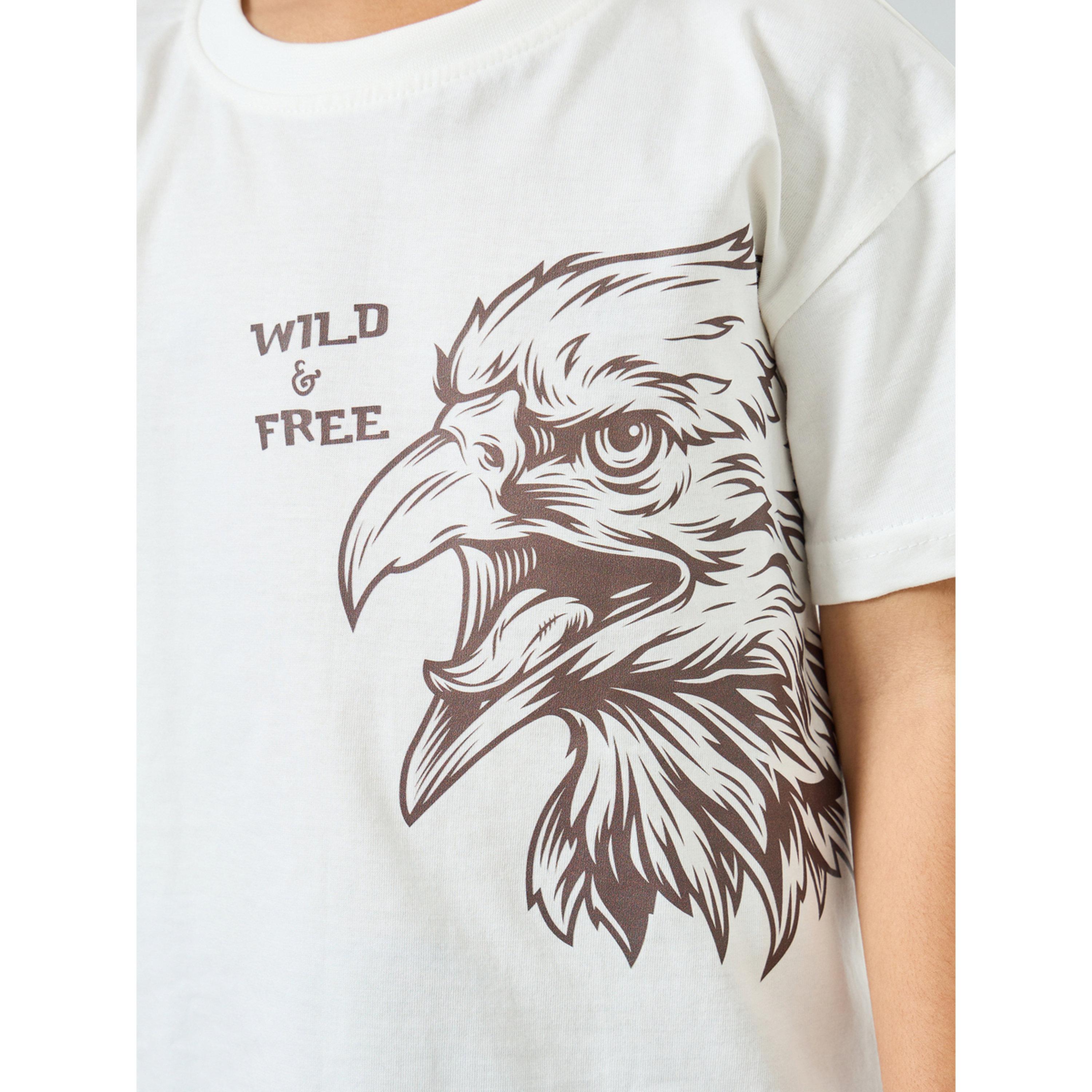 Styli Boys Cotton Eagle Print T-Shirt and Shorts Set-boys-clothing-setsandcoords-image-3