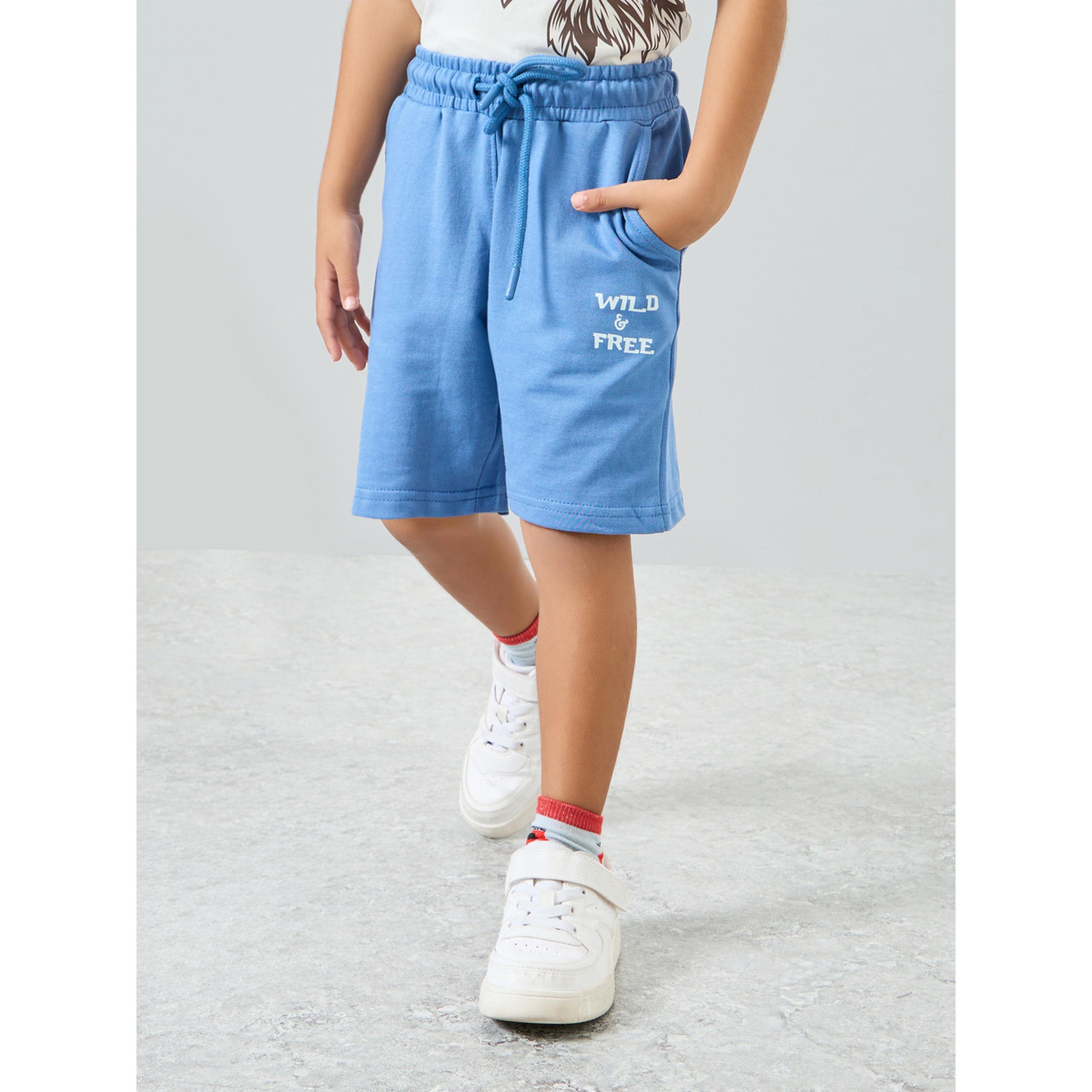 Styli Boys Cotton Eagle Print T-Shirt and Shorts Set-boys-clothing-setsandcoords-image-4