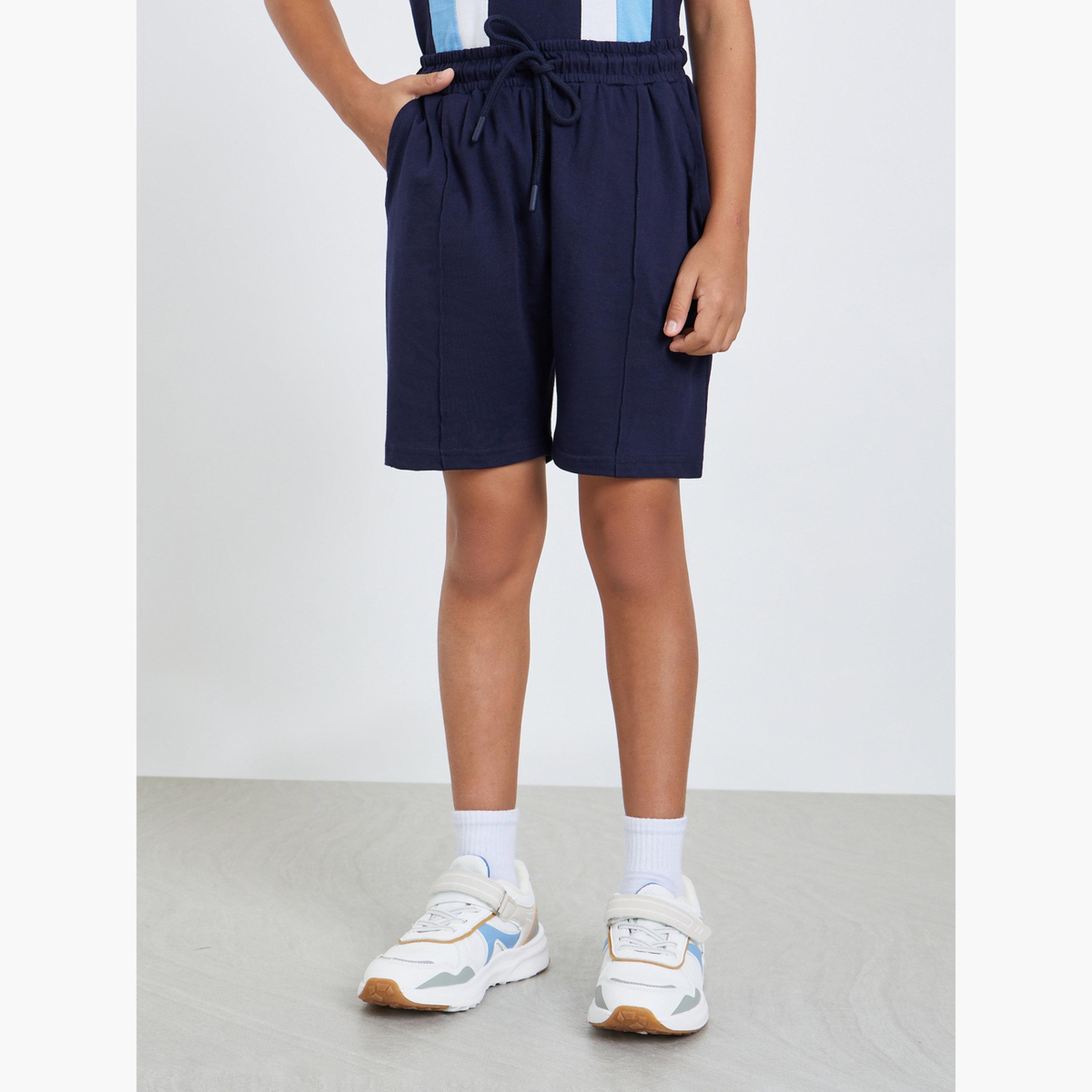 طقم تيشيرت بولو بنمط كتل الالوان وشورت-boys-clothing-setsandcoords-image-5