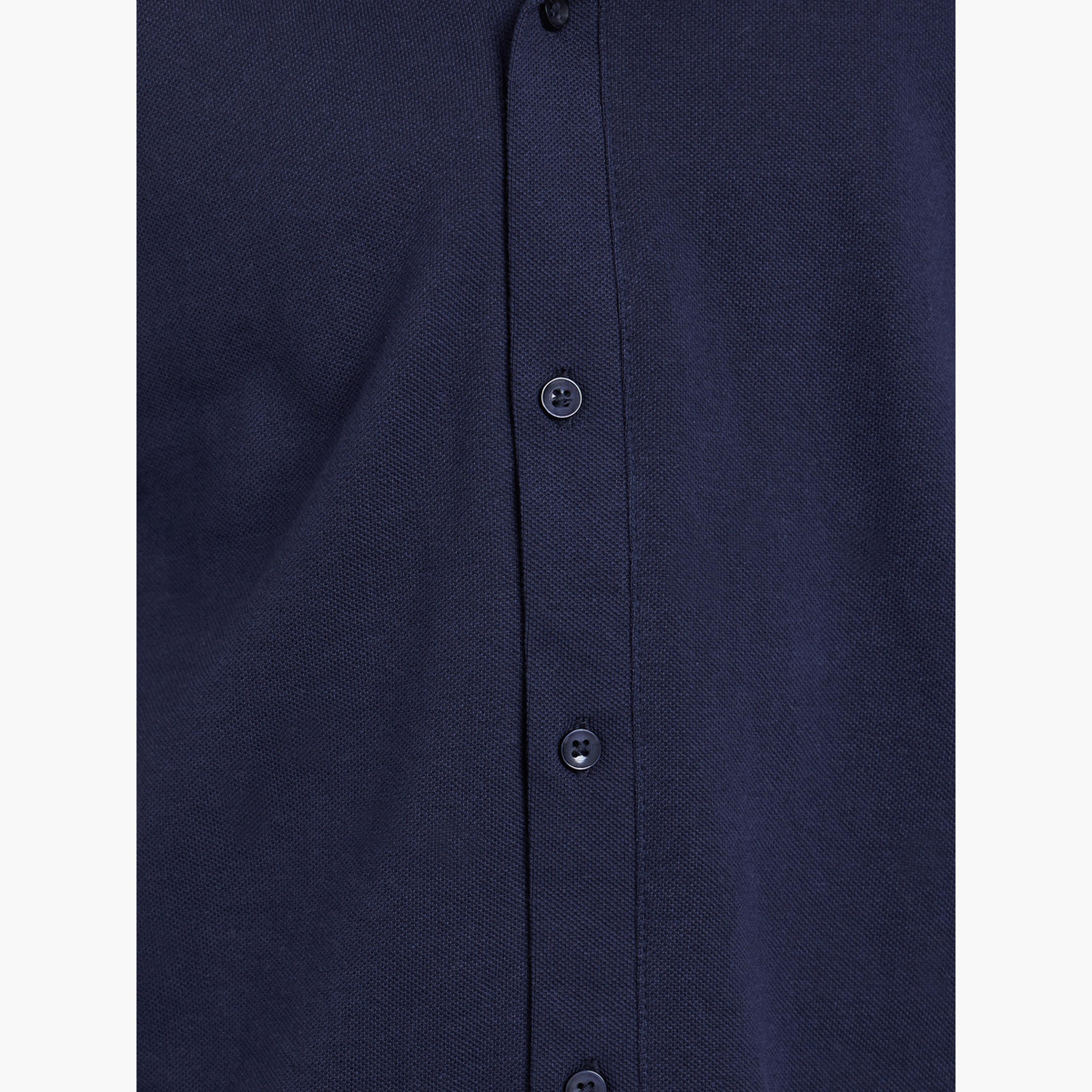 Styli Kids Navy Blue Knit Shirt and Shorts Set-boys-clothing-setsandcoords-image-5