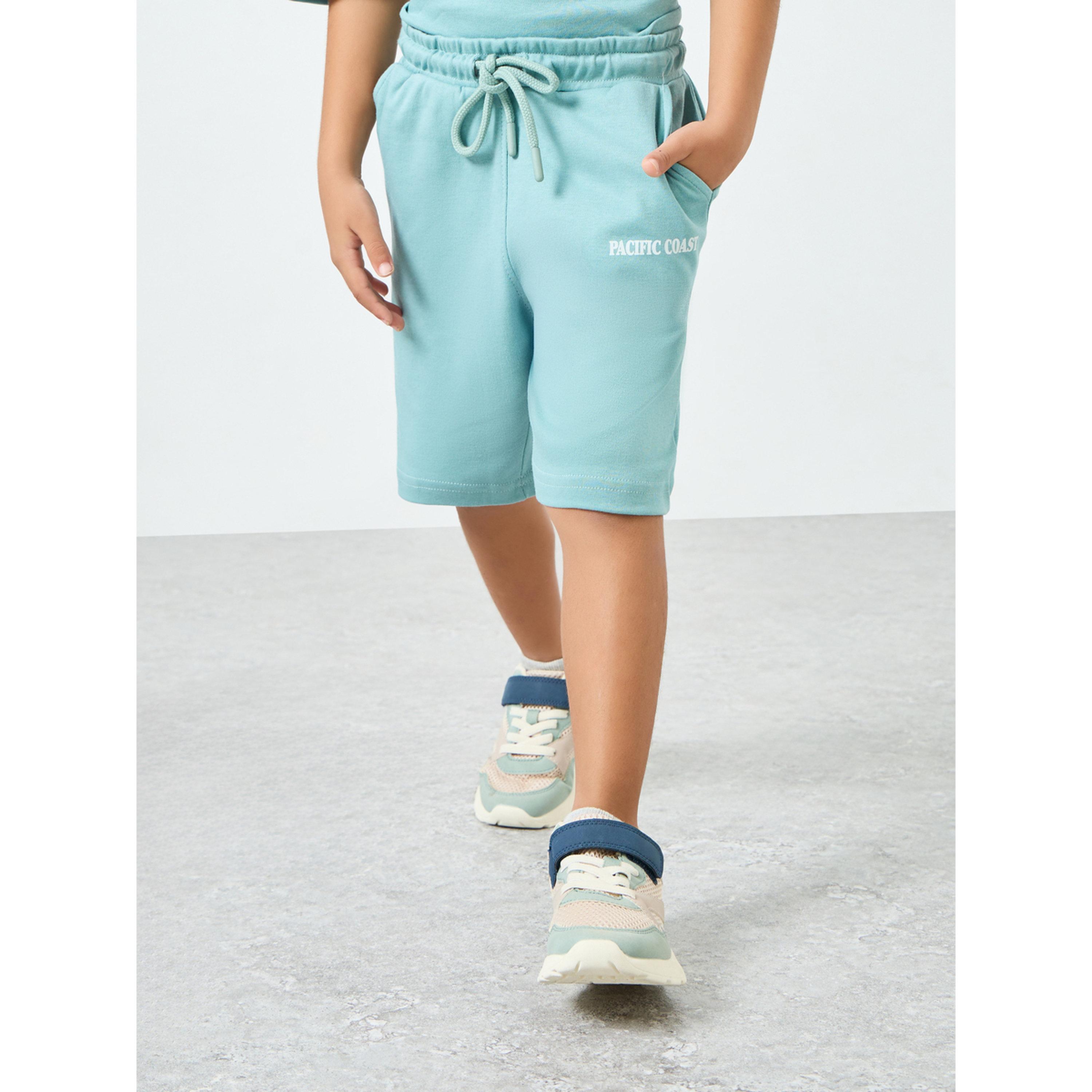 Styli Boys Blue Cotton Hoodie and Shorts Set-boys-clothing-setsandcoords-image-4