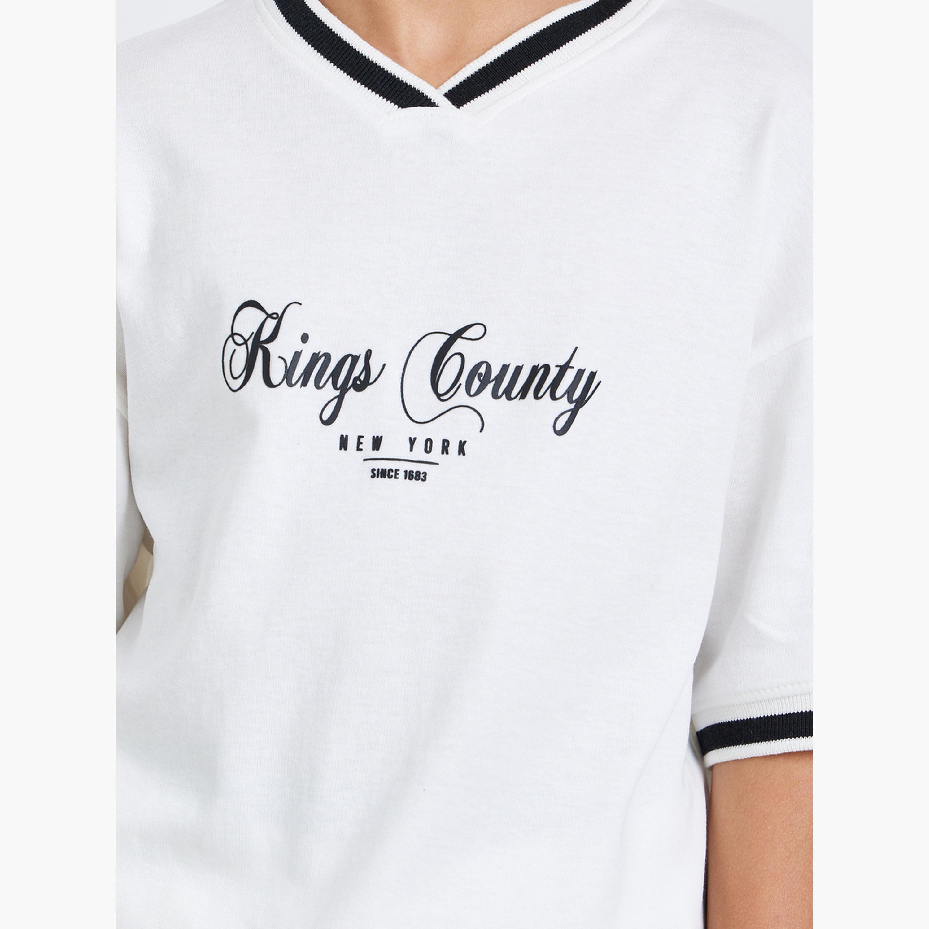 Styli Kids Off-White Cotton T-Shirt and Shorts Set-boys-clothing-setsandcoords-image-5