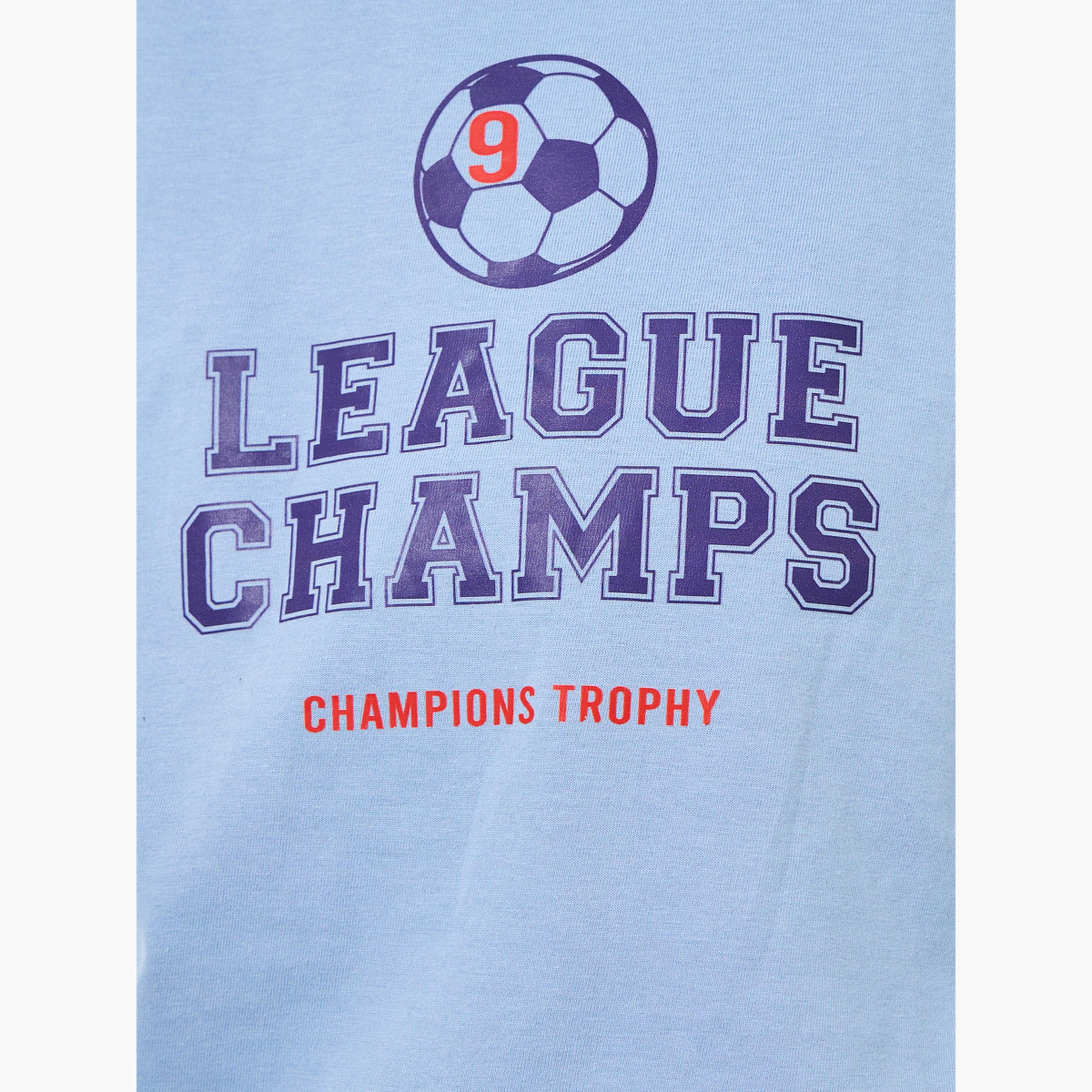 Styli Boys League Champs Cotton T-Shirt and Shorts Set-boys-clothing-setsandcoords-image-3