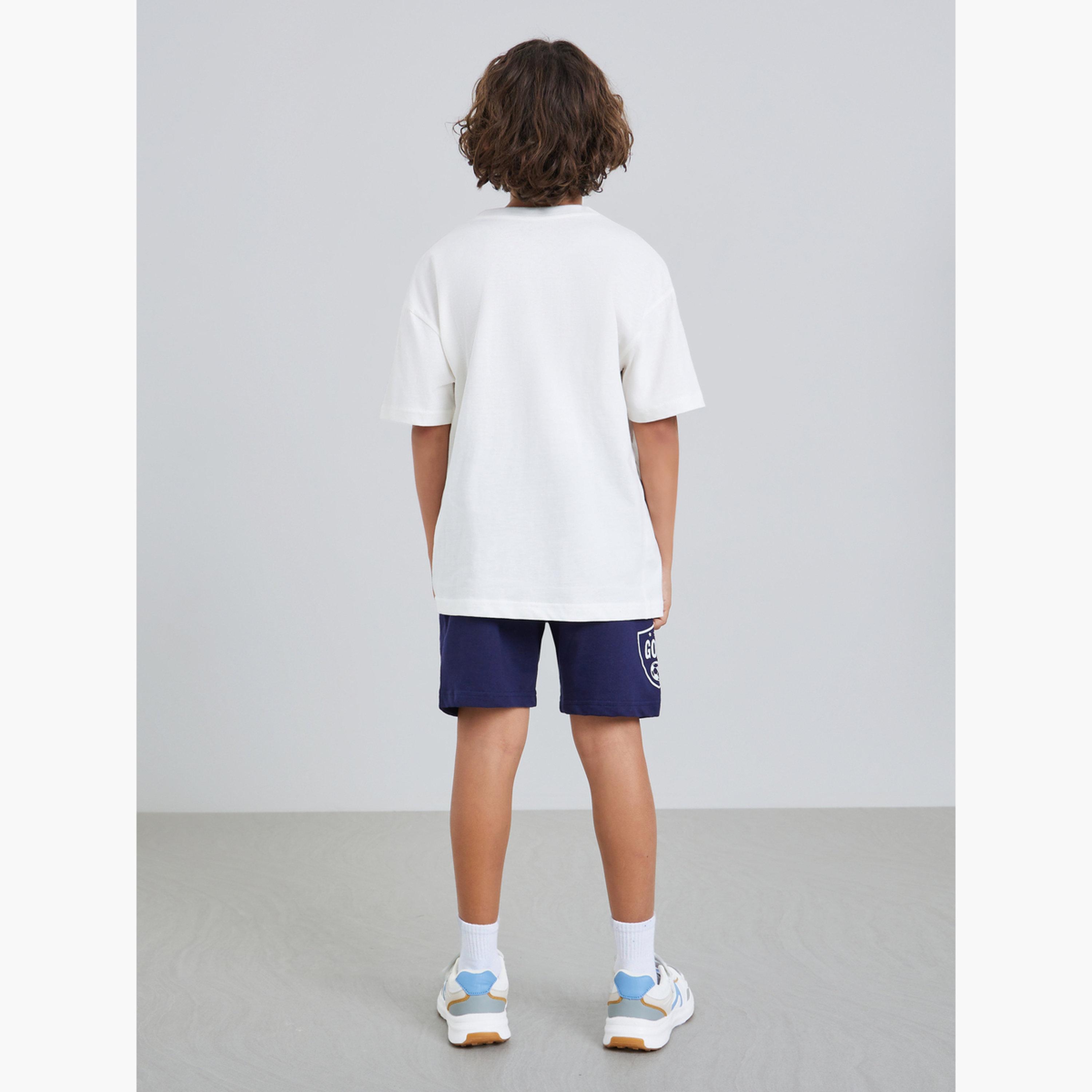 Styli Boys Football Graphic T-Shirt and Shorts Set-boys-clothing-setsandcoords-image-5