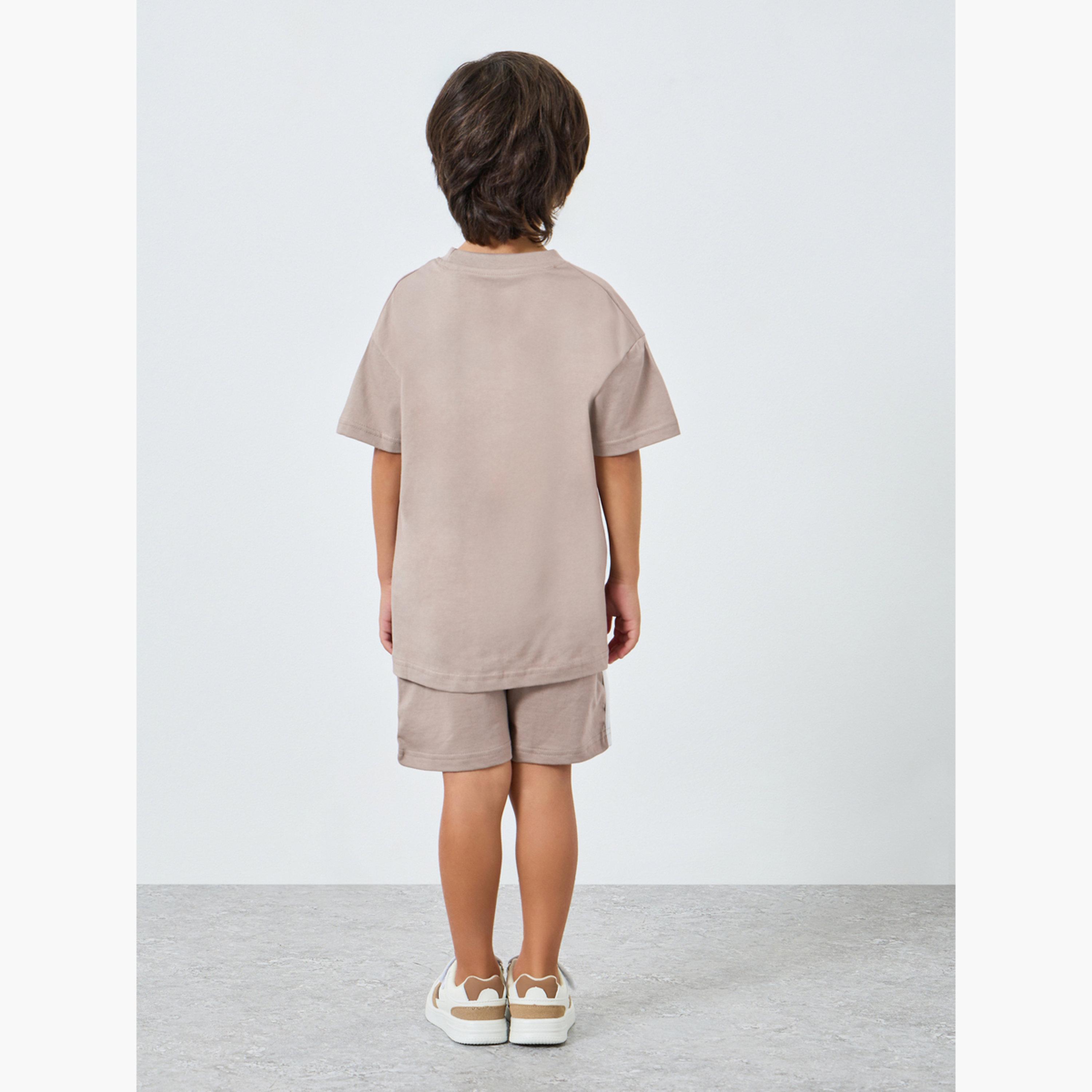 طقم تيشيرت قطن وشورت-boys-clothing-setsandcoords-image-5