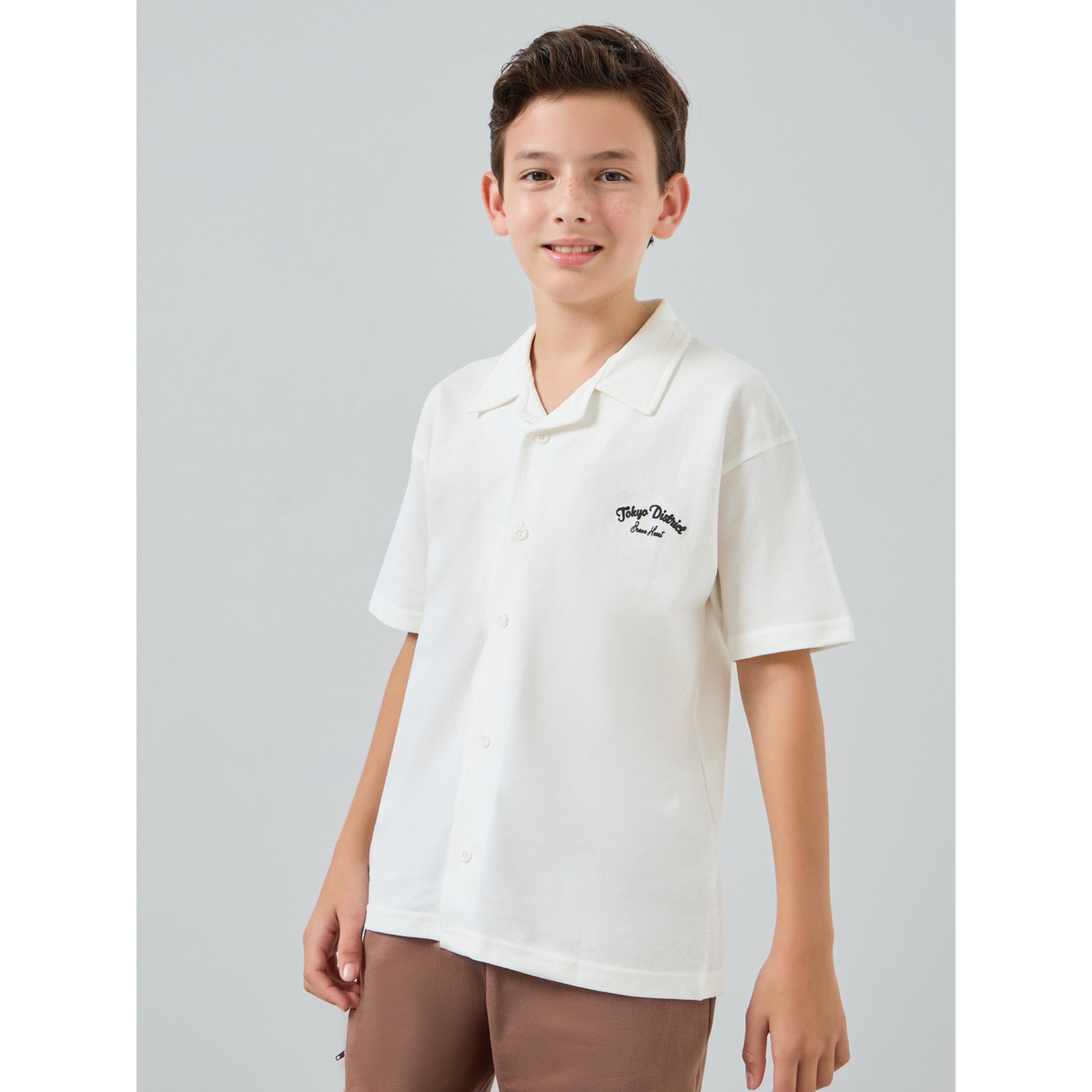 مجموعة من تيشيرت جيرسي بطبعة جرافيك وشورت-boys-clothing-setsandcoords-image-3
