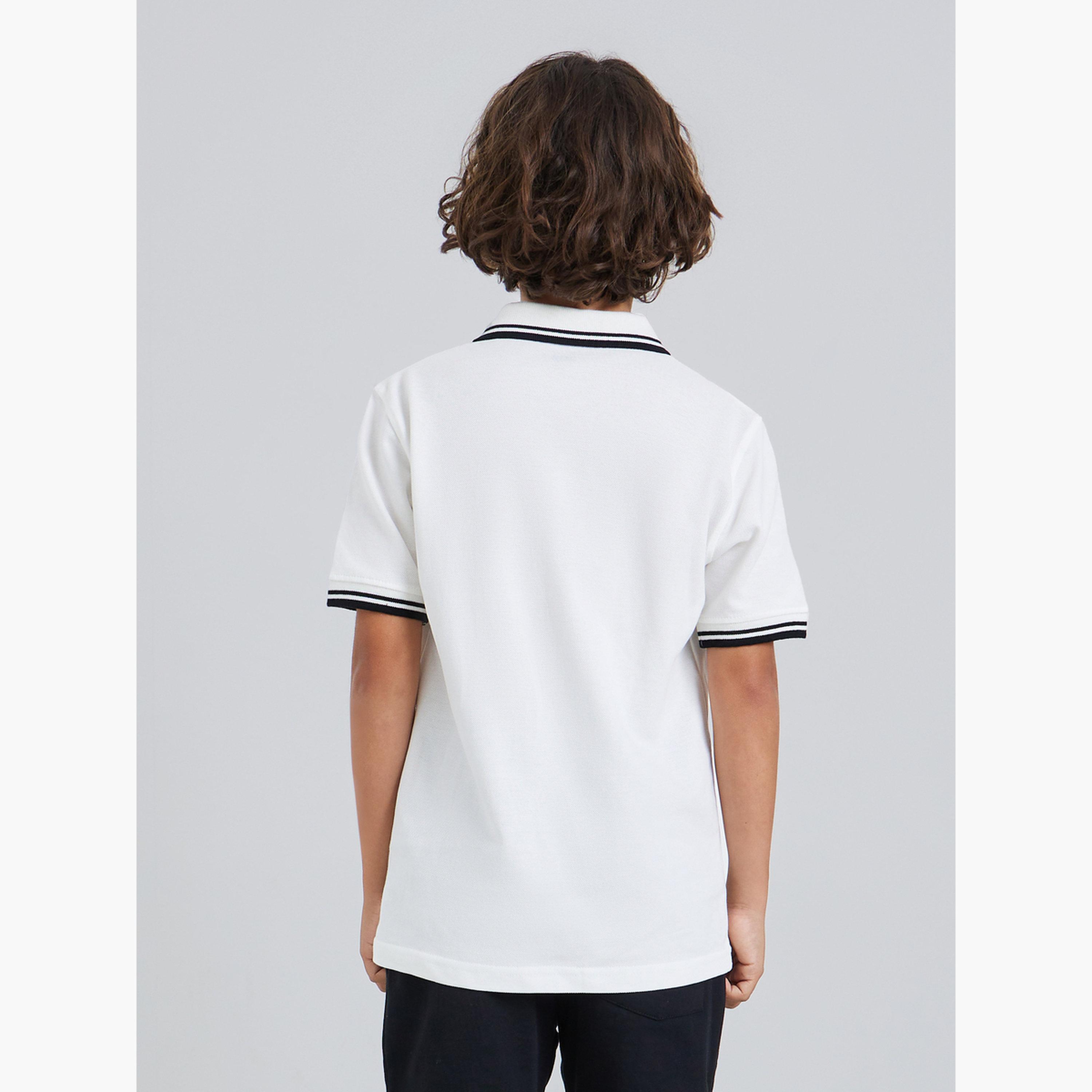 Styli Boys Off White Printed Polo T-Shirt-boys-clothing-tshirtsandpolos-image-3