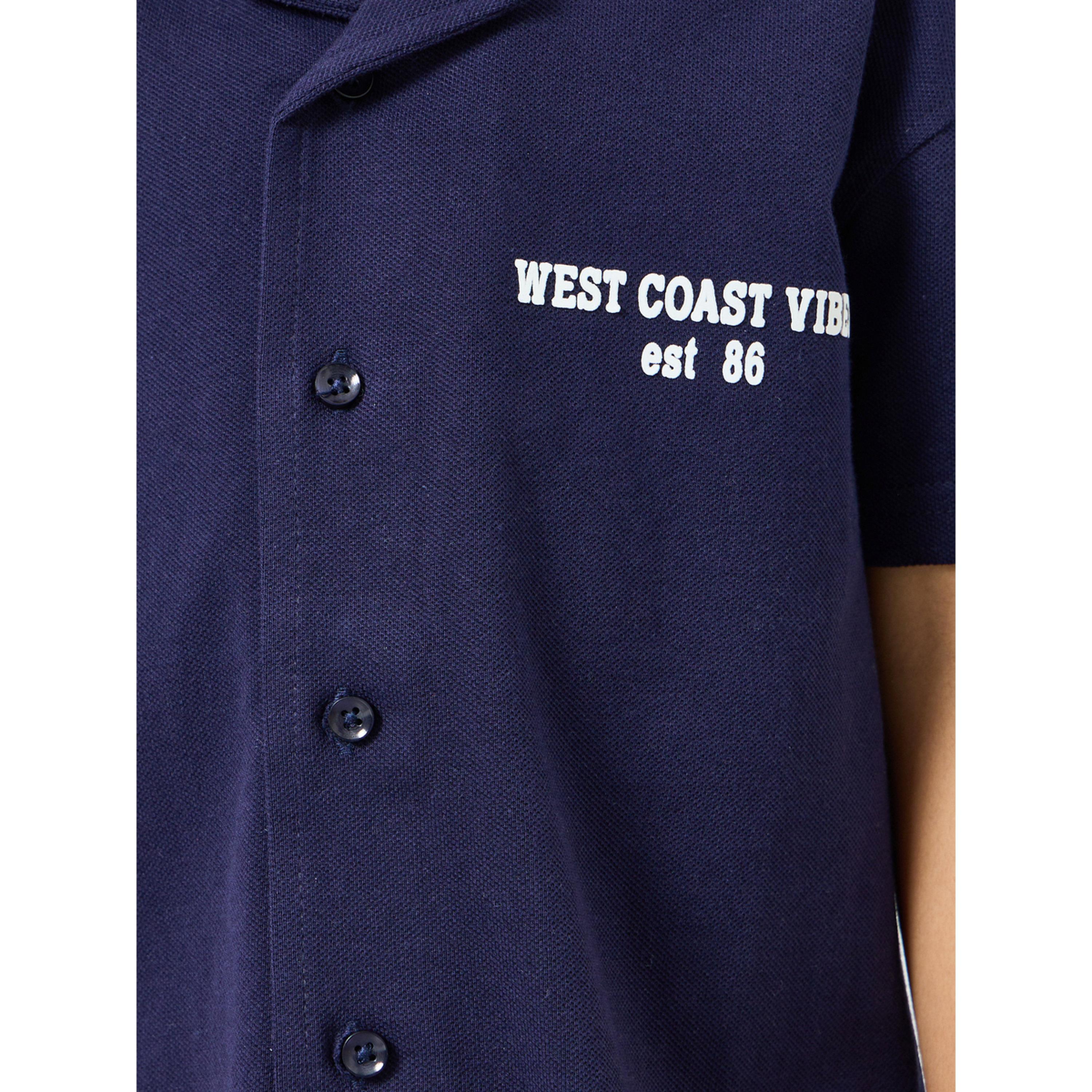 Styli Boys Navy Blue Short Sleeve Shirt-boys-clothing-shirts-image-4
