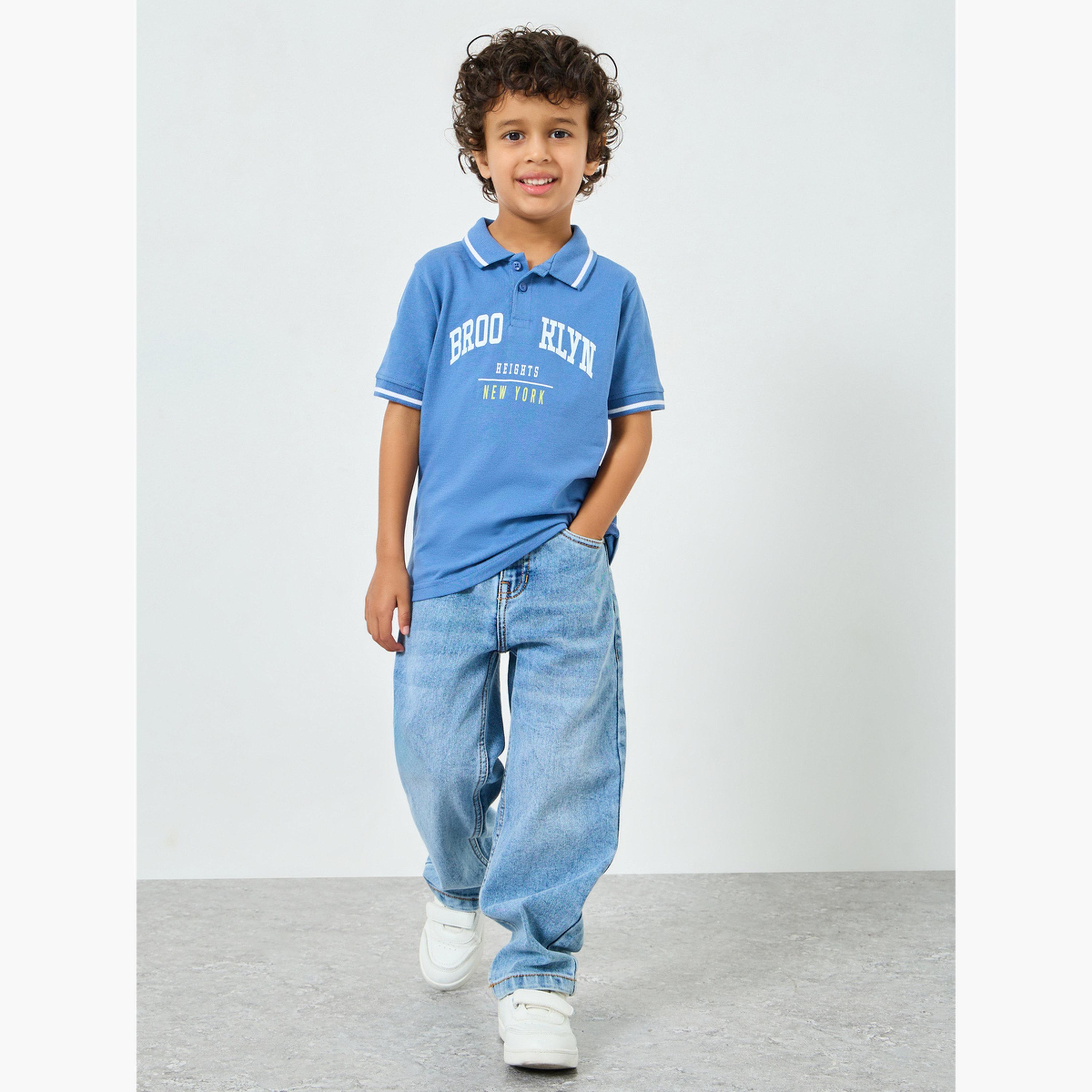 Styli Kids Light Blue Relaxed Fit Jeans-boys-clothing-bottoms-jeans-image-2