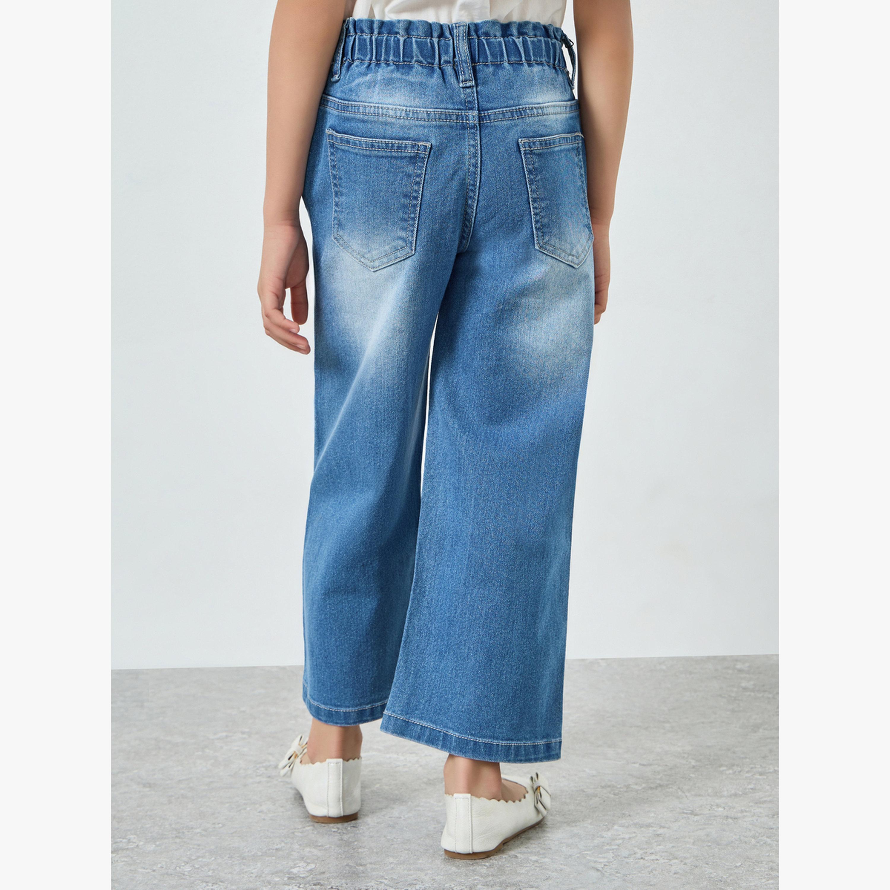 جينز قطن باهت بأرجل واسعة-girls-clothing-bottoms-jeansandjeggings-image-4