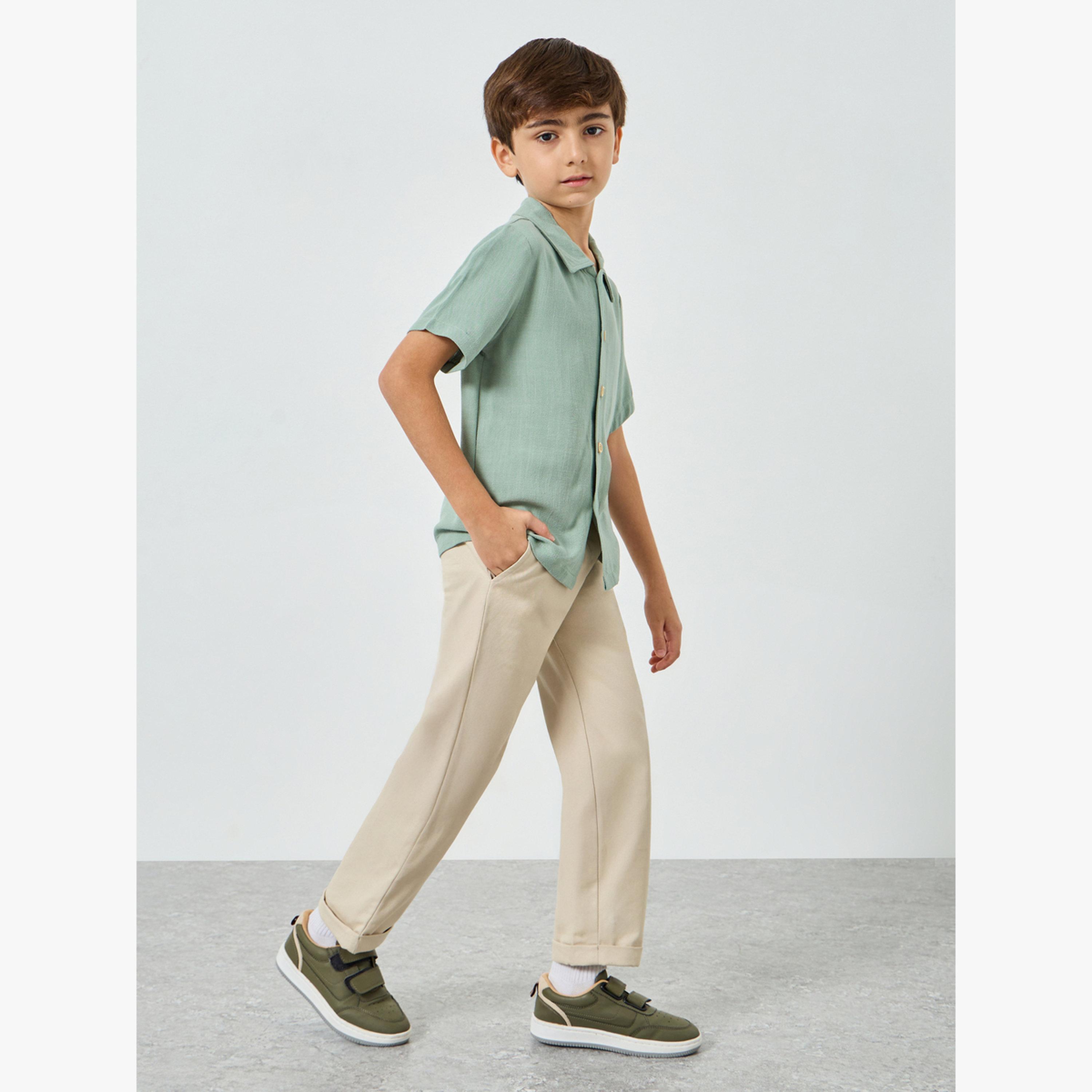 بنطال قطن برباط سحب للأولاد-boys-clothing-bottoms-trousers-image-2