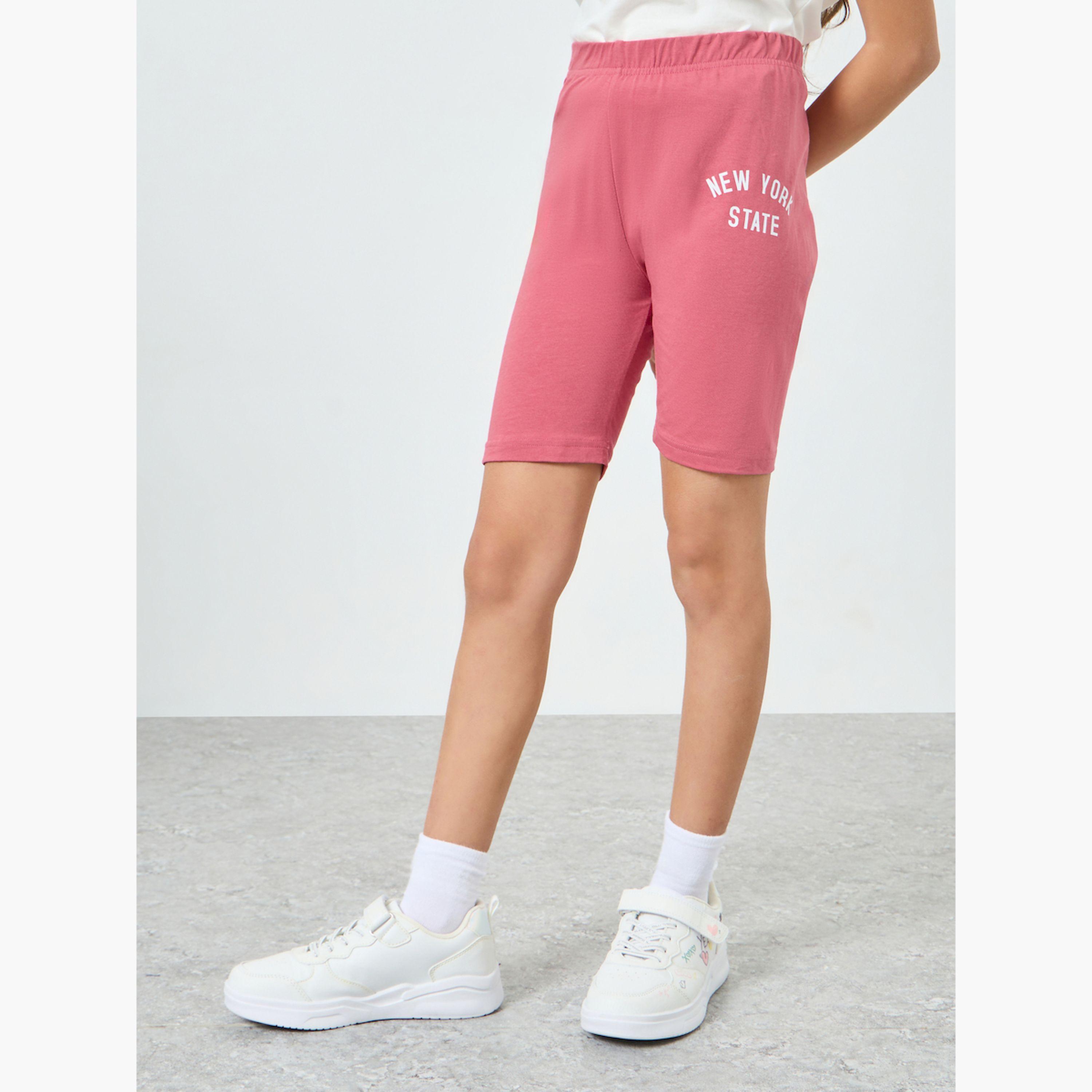 Styli Girls Graphic Print T-Shirt and Cycling Shorts Set-girls-clothing-setsandcoords-image-5