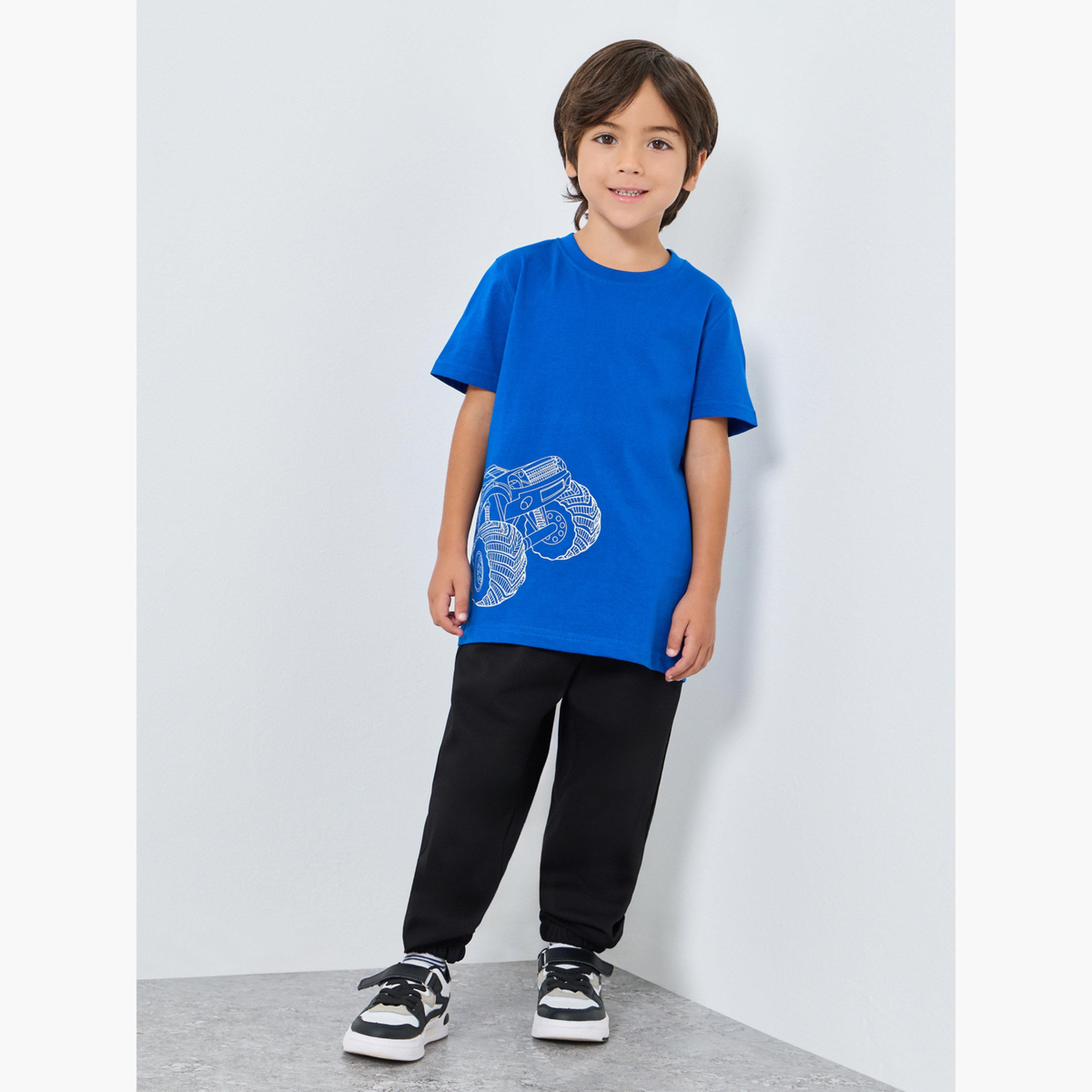 تيشيرت قطن بطبعة شاحنة-boys-clothing-tshirtsandpolos-image-2