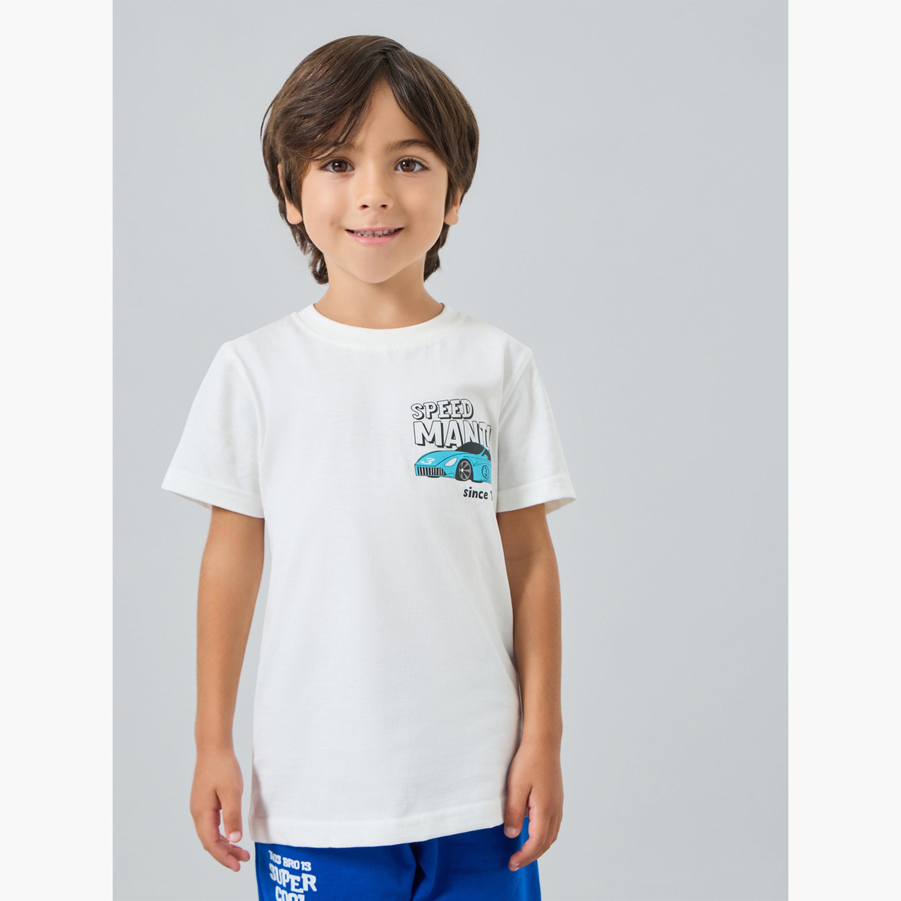 Styli Boys Off-White Graphic Cotton T-Shirt-boys-clothing-tshirtsandpolos-image-1