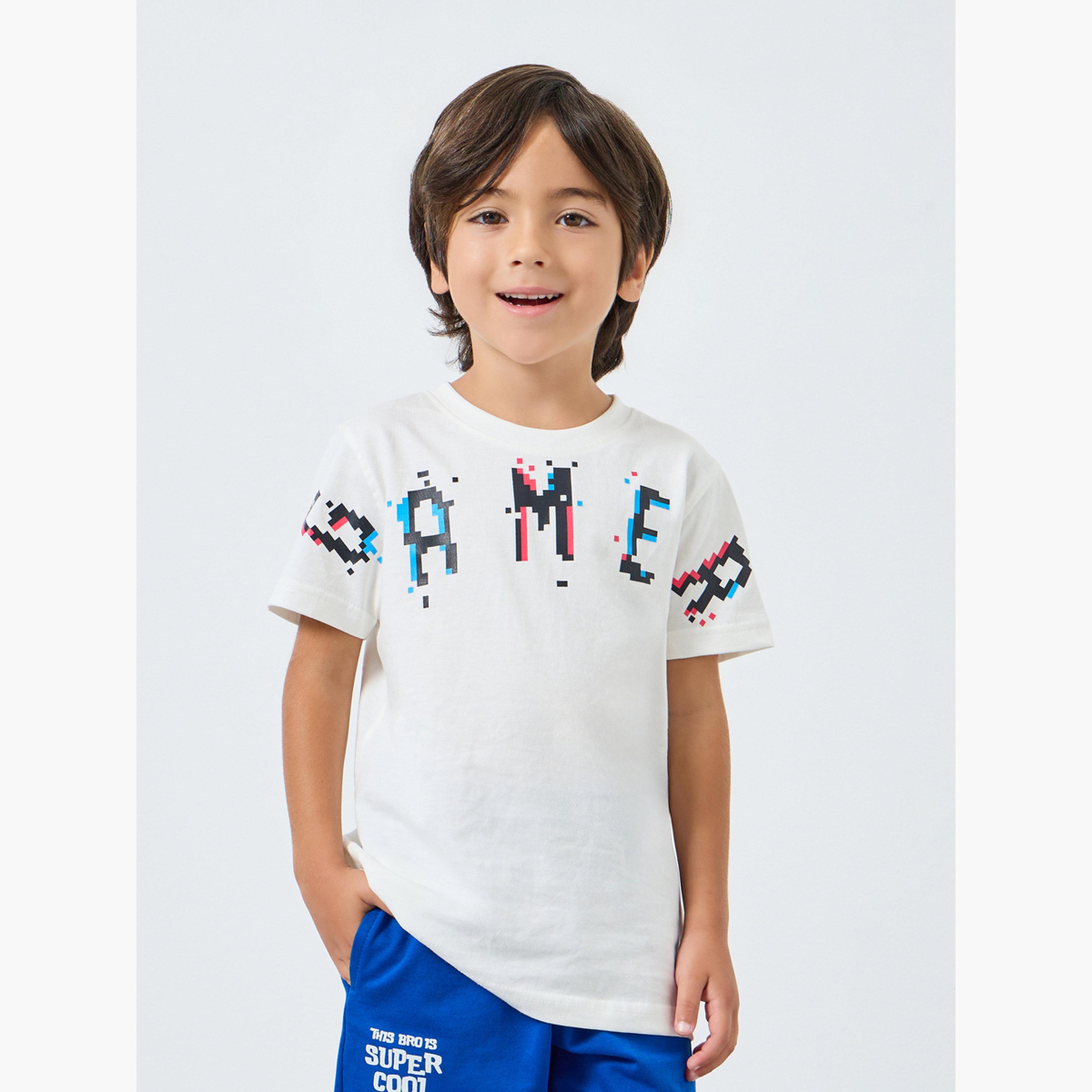 Styli Boys Off White Graphic Print Cotton T-Shirt-boys-clothing-tshirtsandpolos-image-1