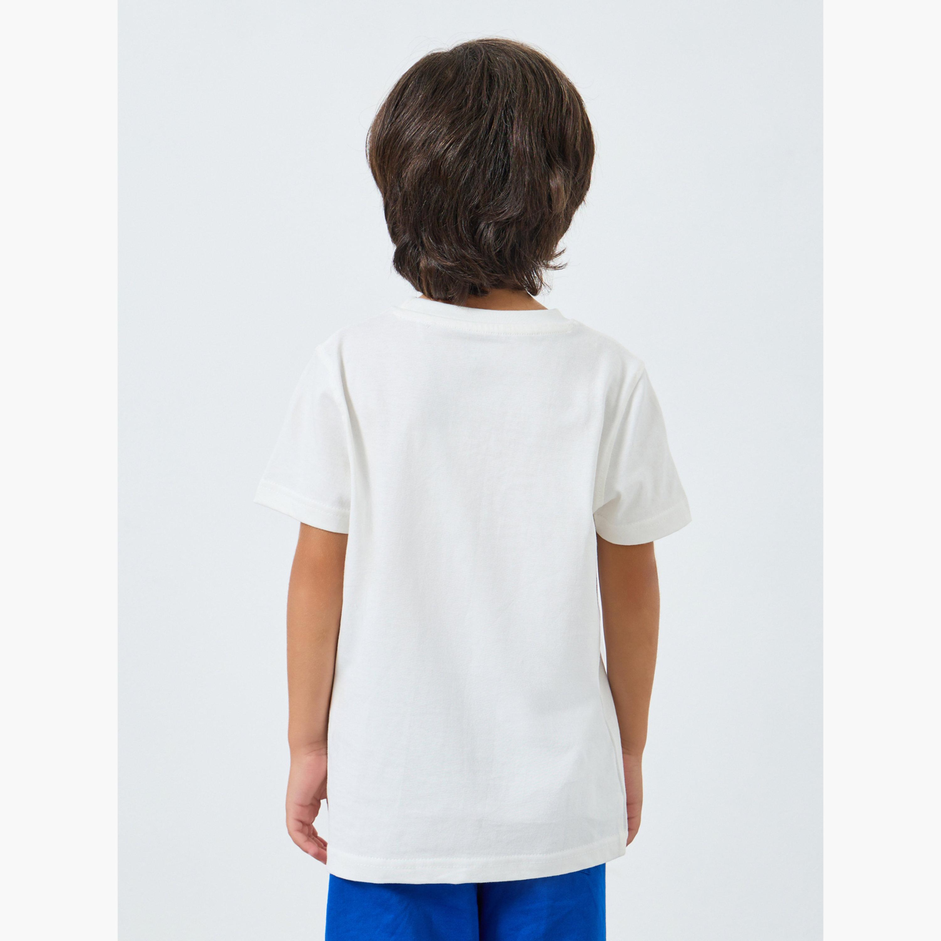 Styli Boys Off White Graphic Print Cotton T-Shirt-boys-clothing-tshirtsandpolos-image-4