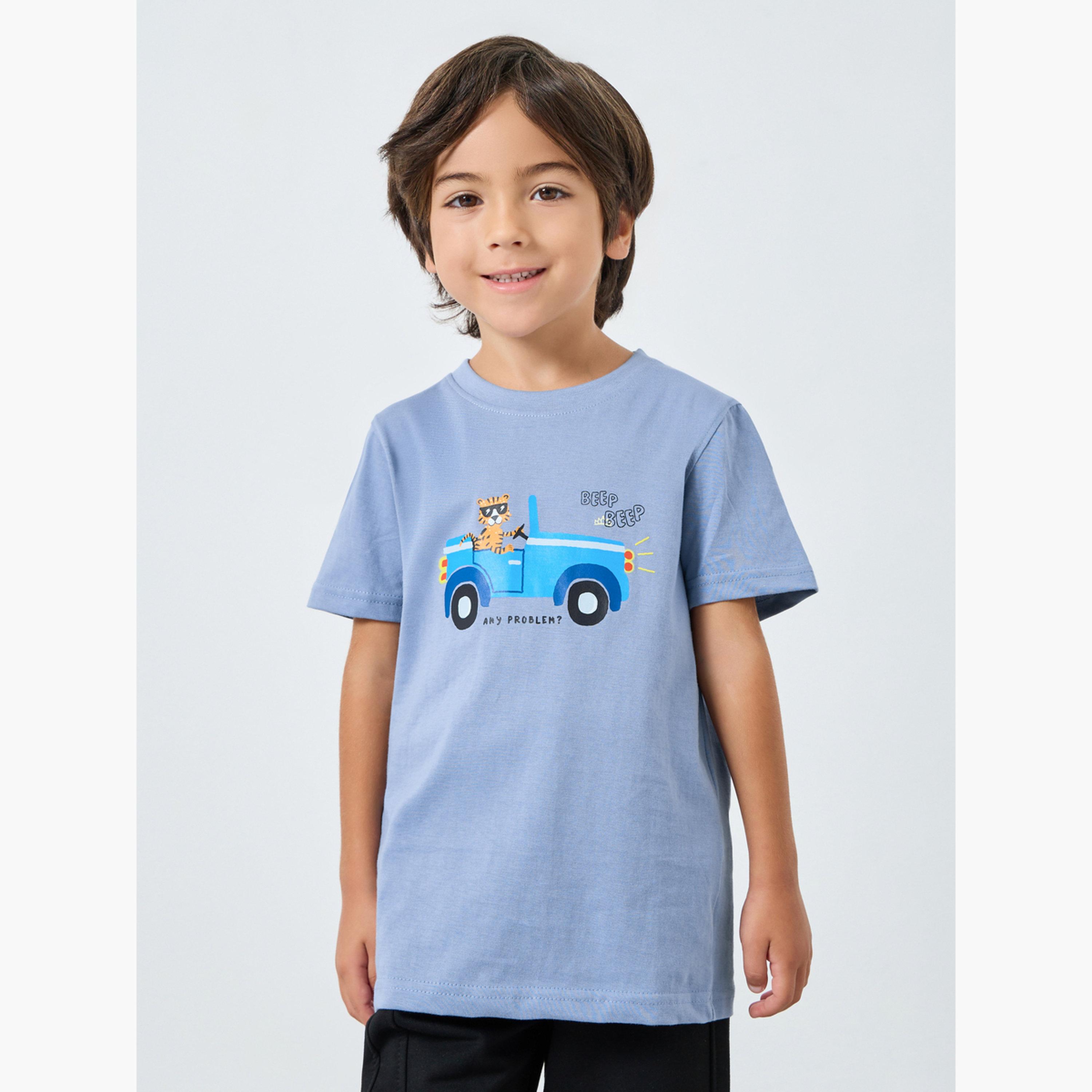 تيشيرت فضفاض بطبعة جرافيك-boys-clothing-tshirtsandpolos-image-1