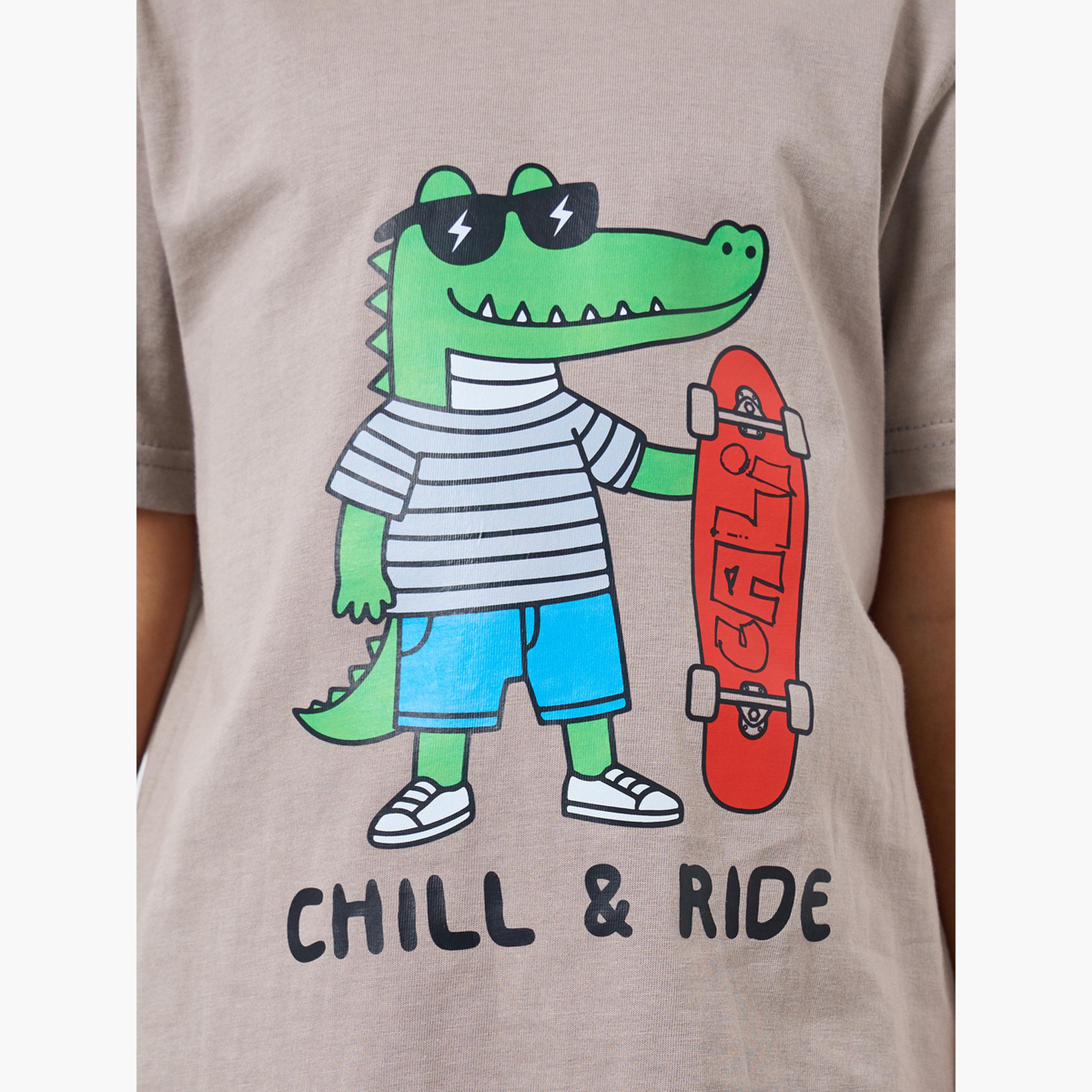تيشيرت قطن بطبعة جرافيك-boys-clothing-tshirtsandpolos-image-3