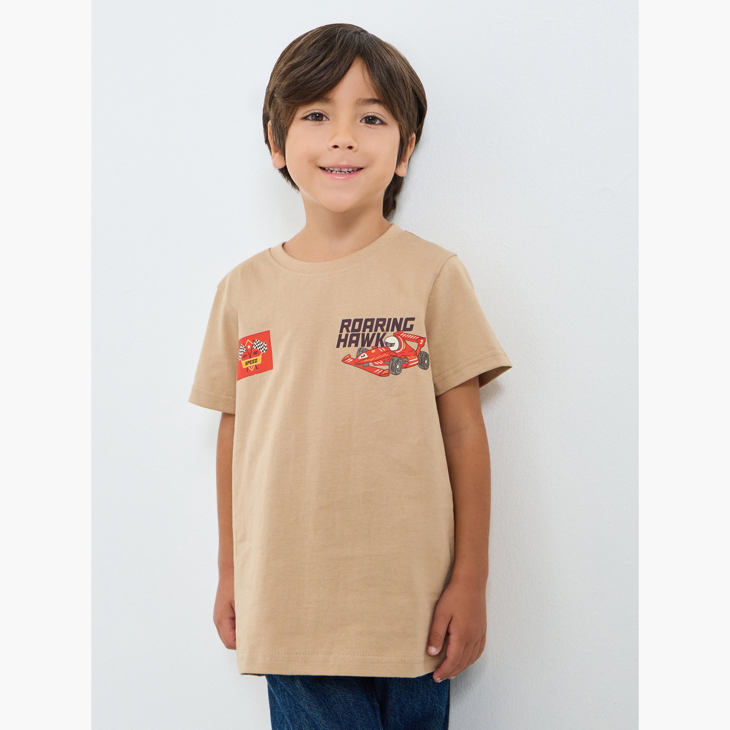 تيشيرت بطبعة جرافيك-boys-clothing-tshirtsandpolos-image-1