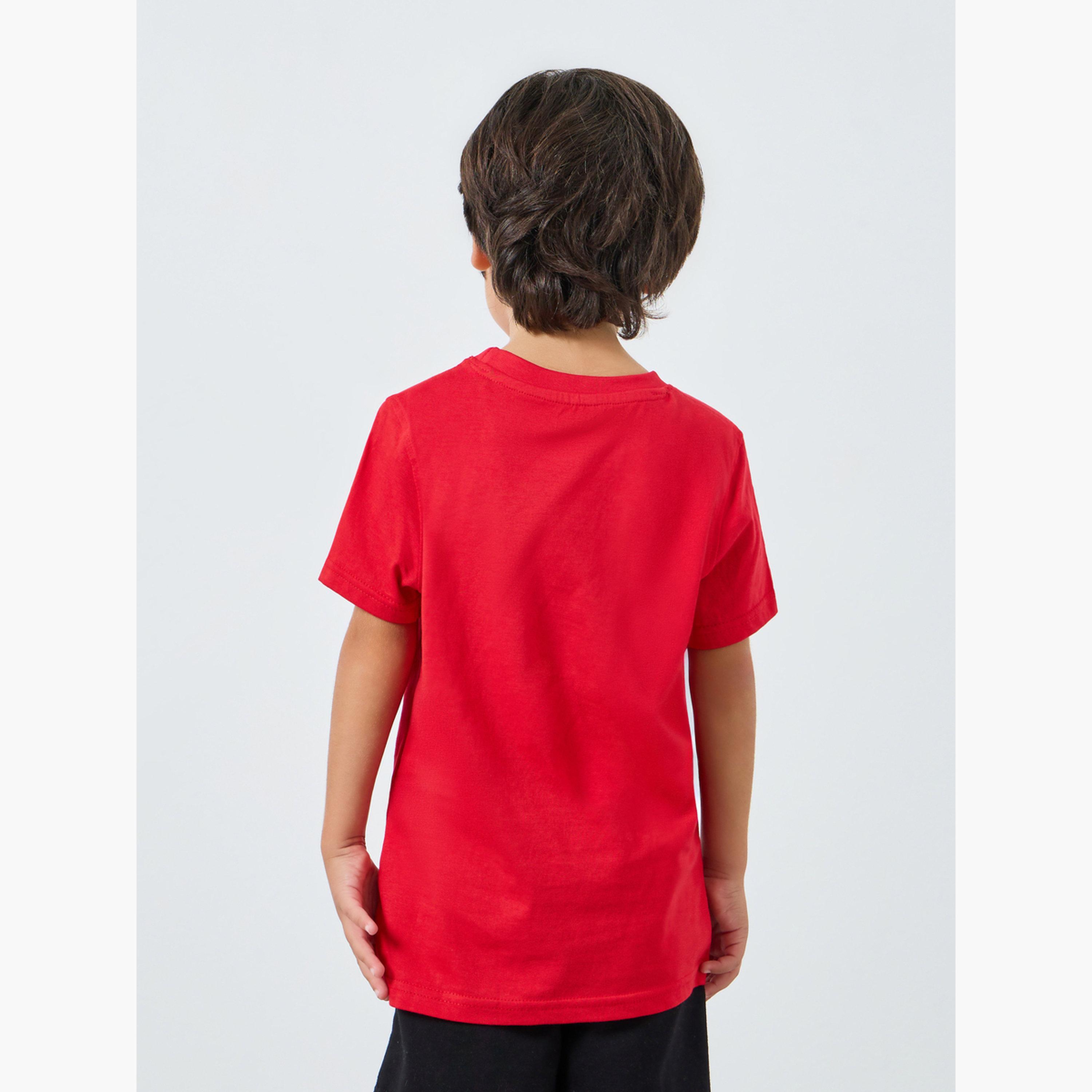 Styli Boys Red Graphic Print T-Shirt-boys-clothing-tshirtsandpolos-image-5
