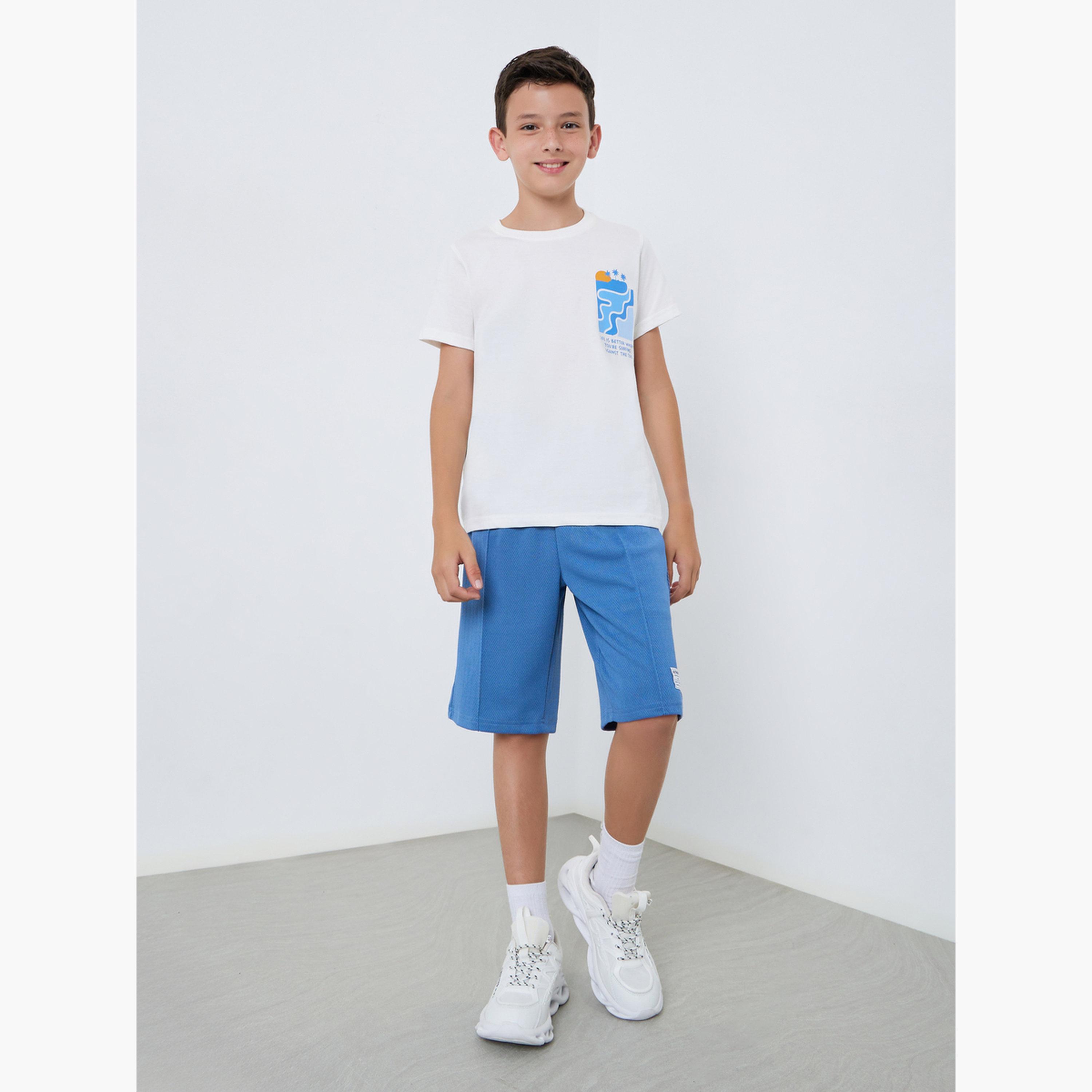 Styli Boys Off-White Graphic Print Cotton T-Shirt-boys-clothing-tshirtsandpolos-image-2